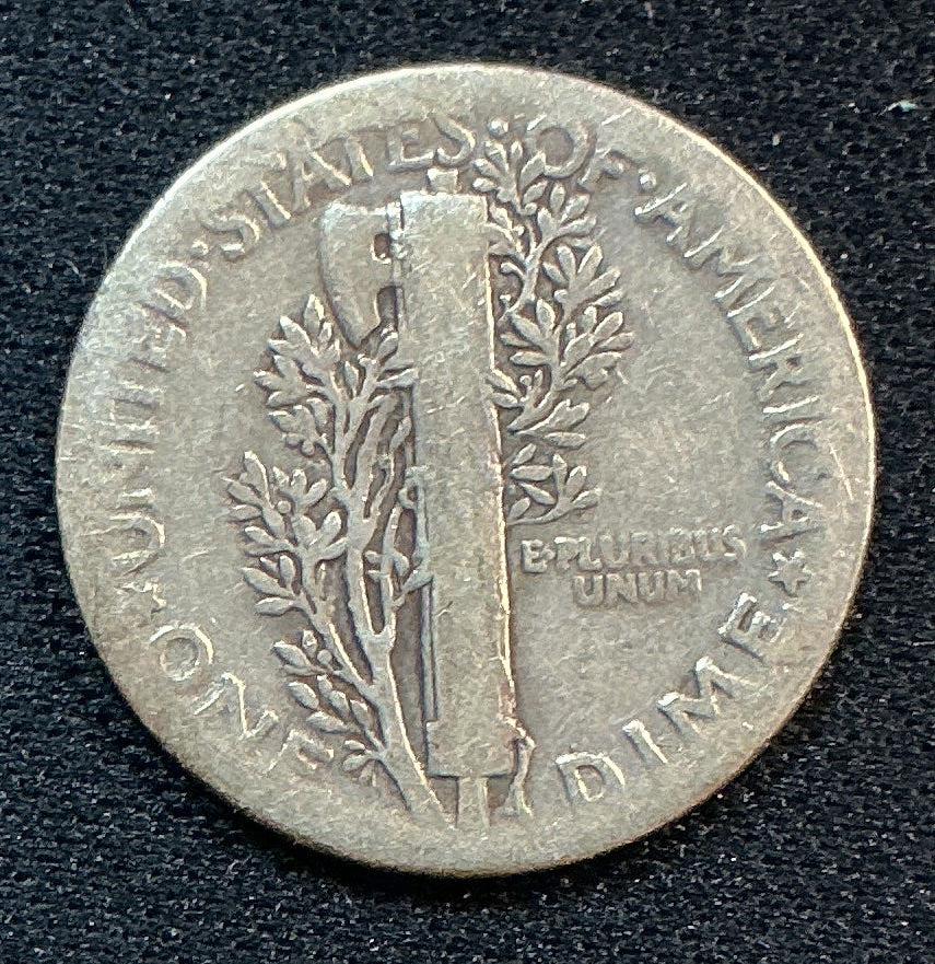 1937 Mercury Dime, Good Circulated Coin, Store #DE1242