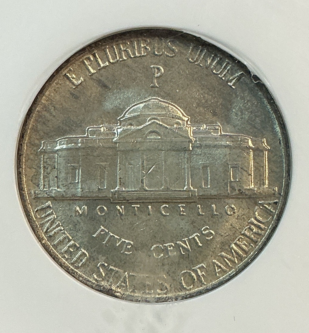 1944-P Jefferson Silver War Nickel, NGC MS-66, Store# NL1510
