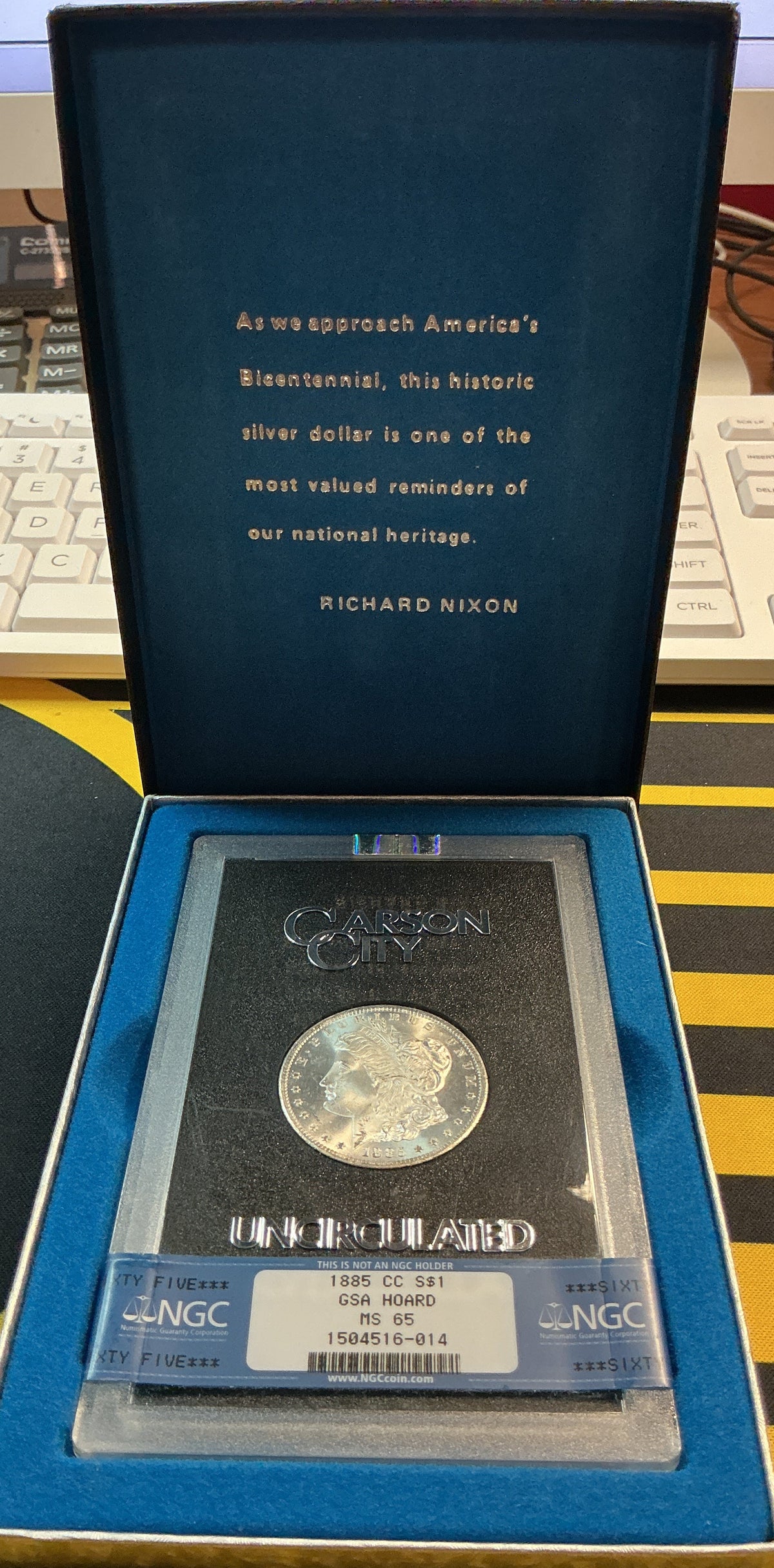 1885-CC Morgan Dollar, GSA Hoard, NGC MS65 Uncirculated Coin, Store #DR1589
