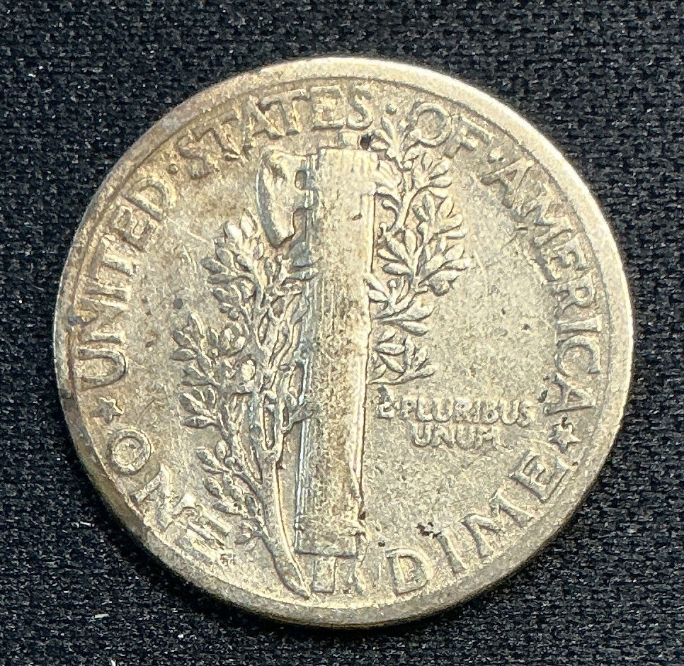 1935 Mercury Dime, Good+ Circulated Coin, Store #DE1209