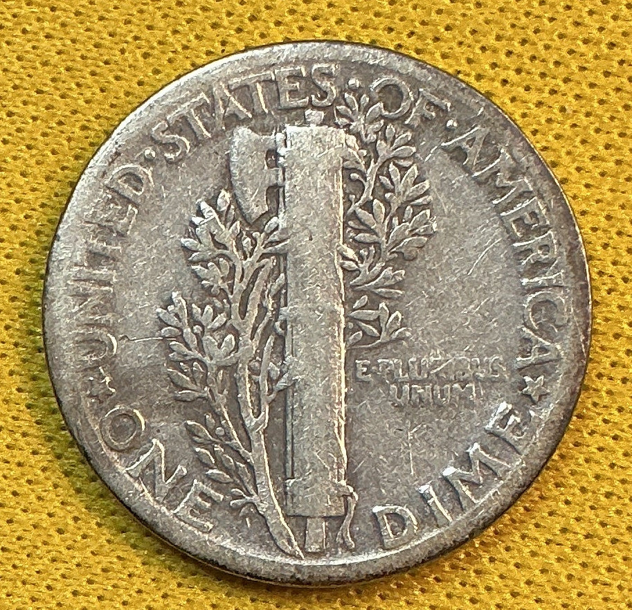 1930 Mercury Dime, Very Good Circulated Coin, Store #DE1200