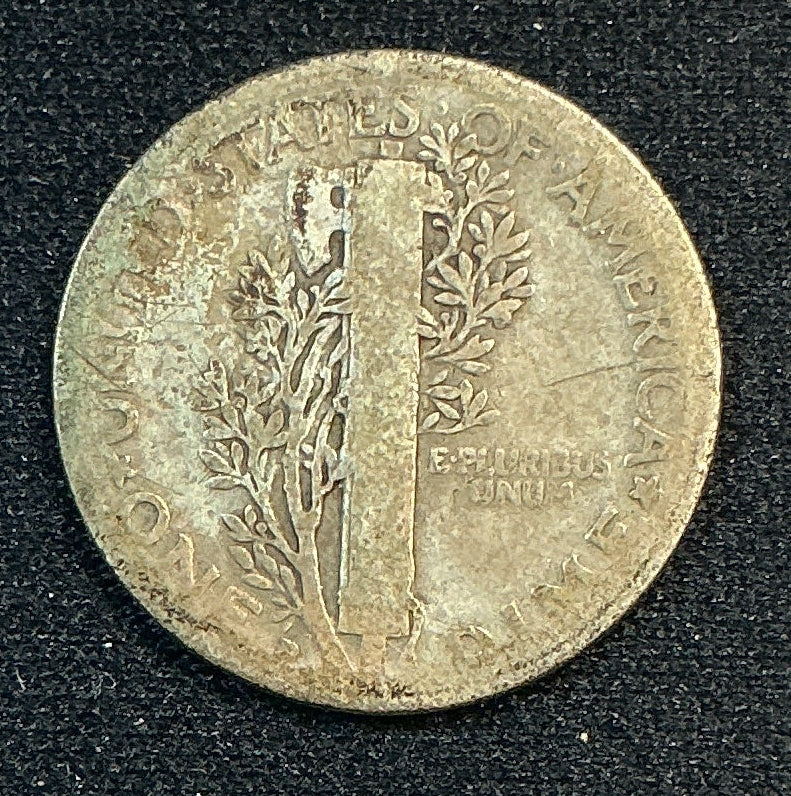 1929-D Mercury Dime, Good Circulated Coin, Store #DE1191