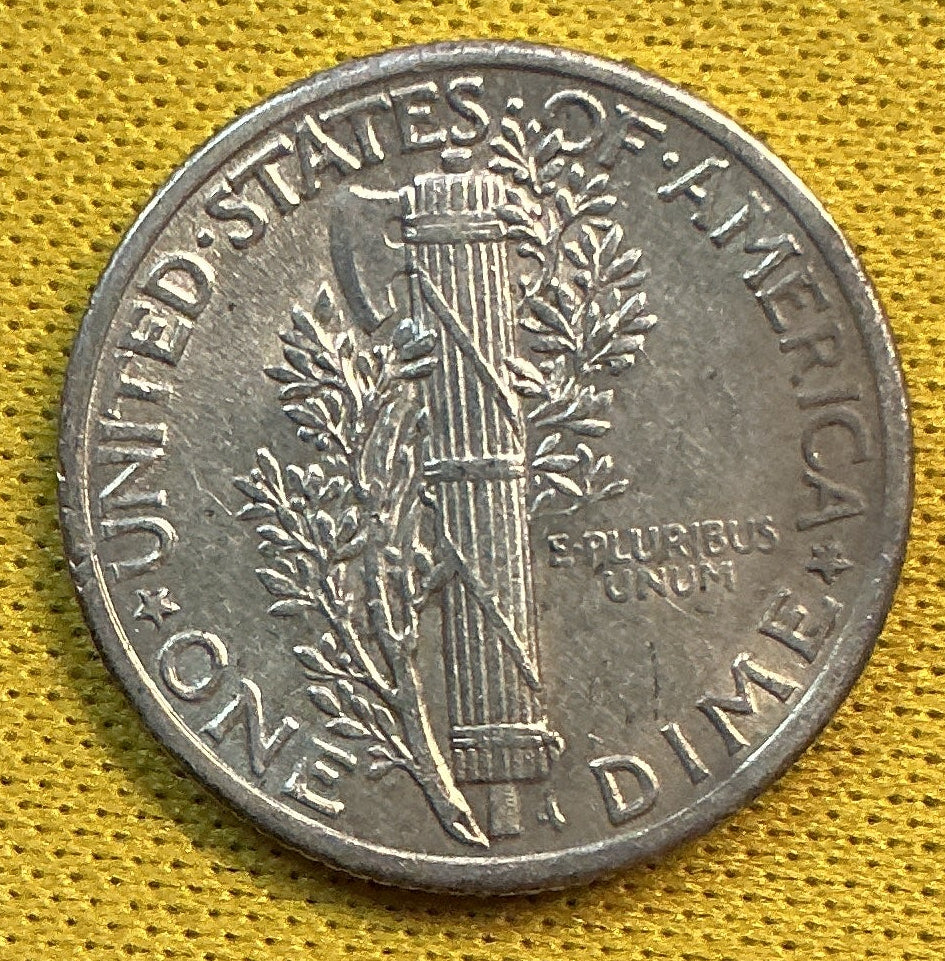 1936 Mercury Dime, About Uncirculated Coin, Store #DE1225