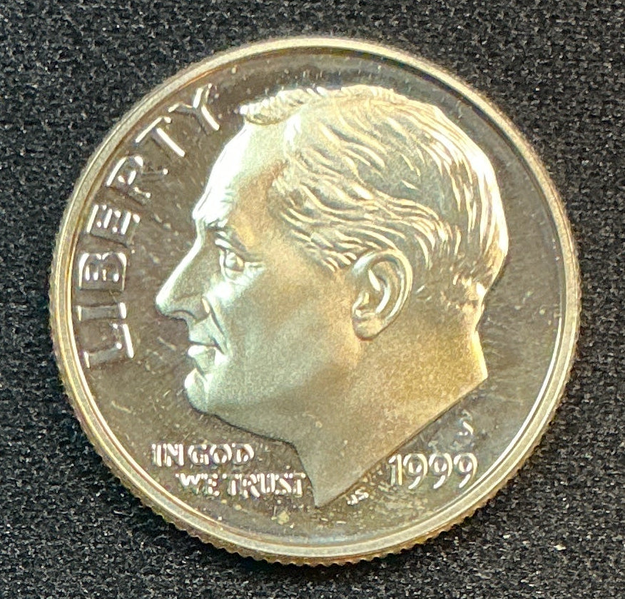 1999-S Roosevelt Silver Dime, Proof Mint State Uncirculated Coin, Store #DE0818