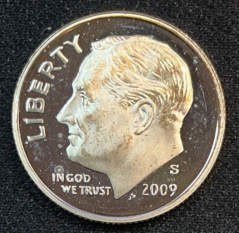 2009-S Roosevelt Silver Dime, Proof Mint State Uncirculated Coin, Store #DE0843
