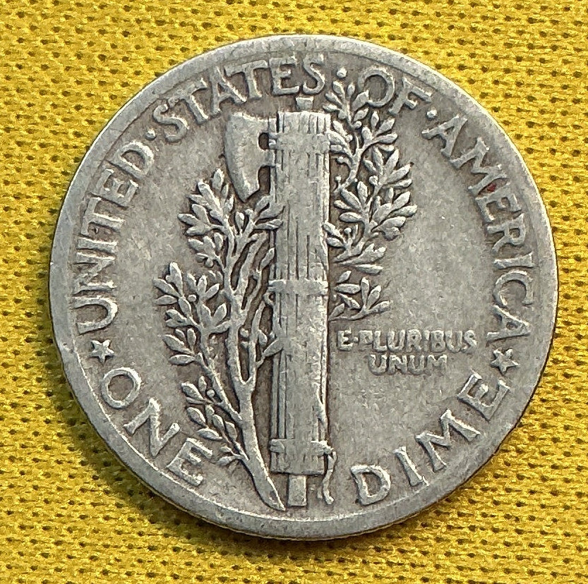 1935 Mercury Dime, Good+ Circulated Coin, Store #DE1208