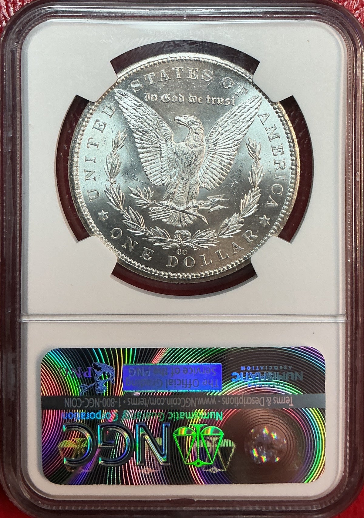 1882-CC Morgan Silver Dollar, NGC MS64, Uncirculated, Store#DR0572