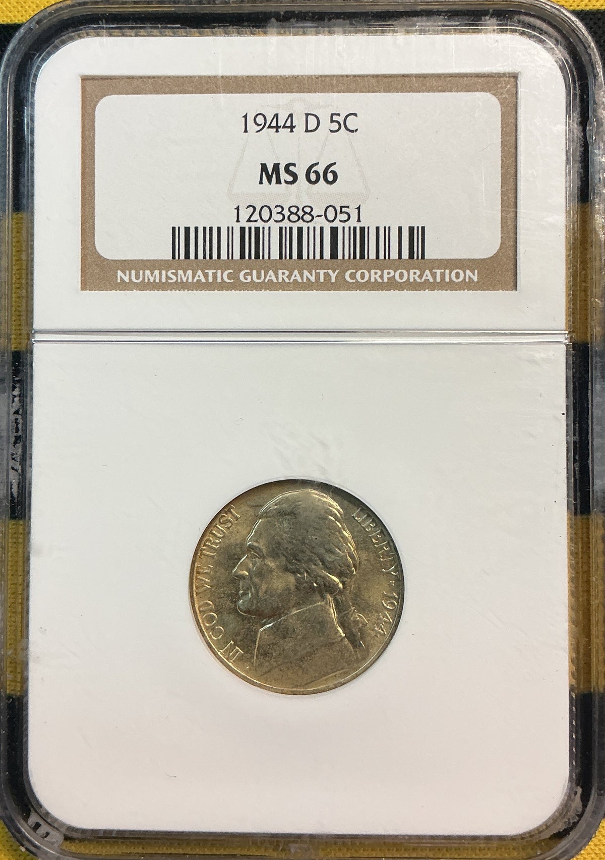 1944-D Jefferson Silver War Nickel, NGC MS-66, Store# NL1512