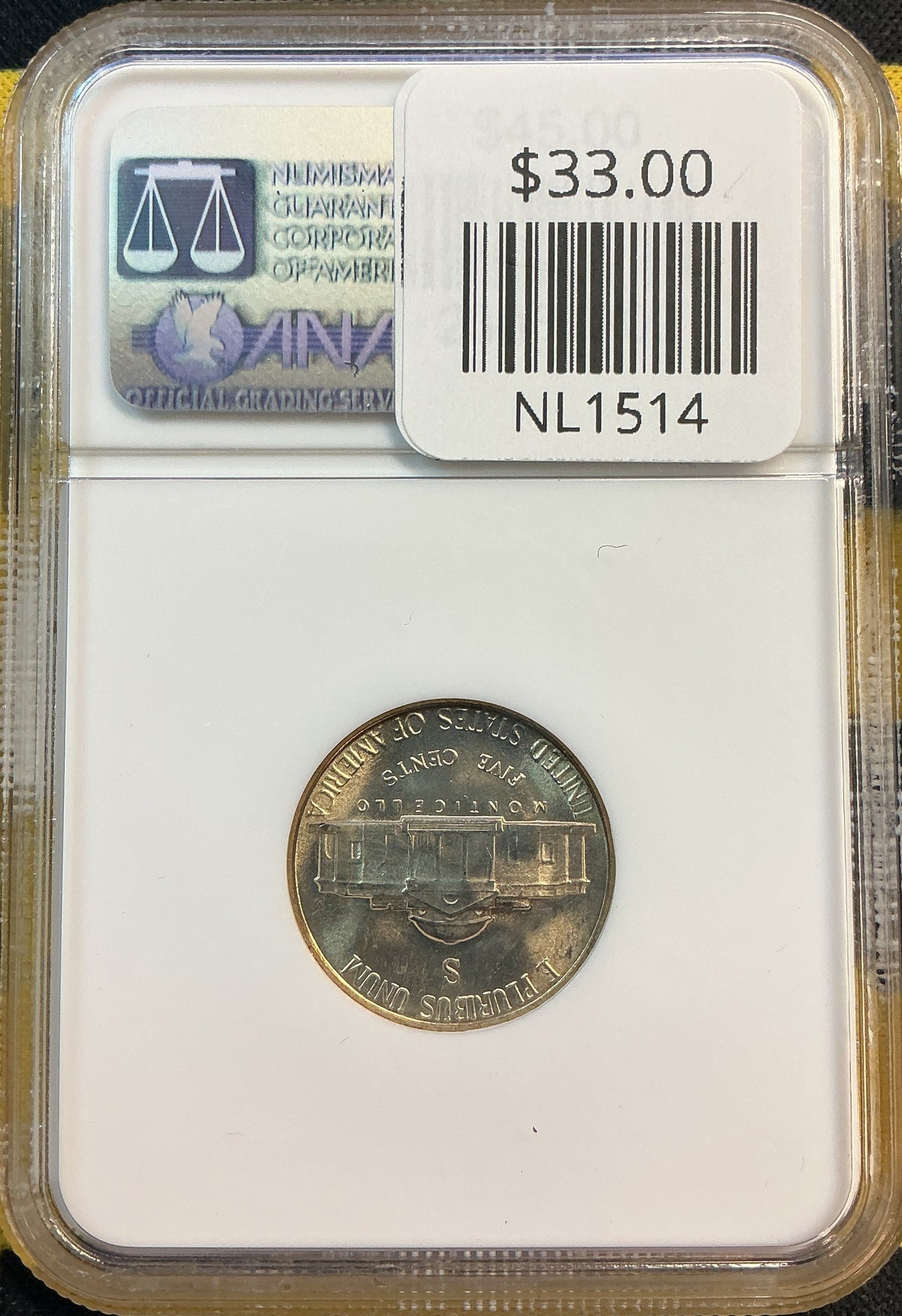 1944-S Jefferson Silver War Nickel, NGC MS-66, Store# NL1514