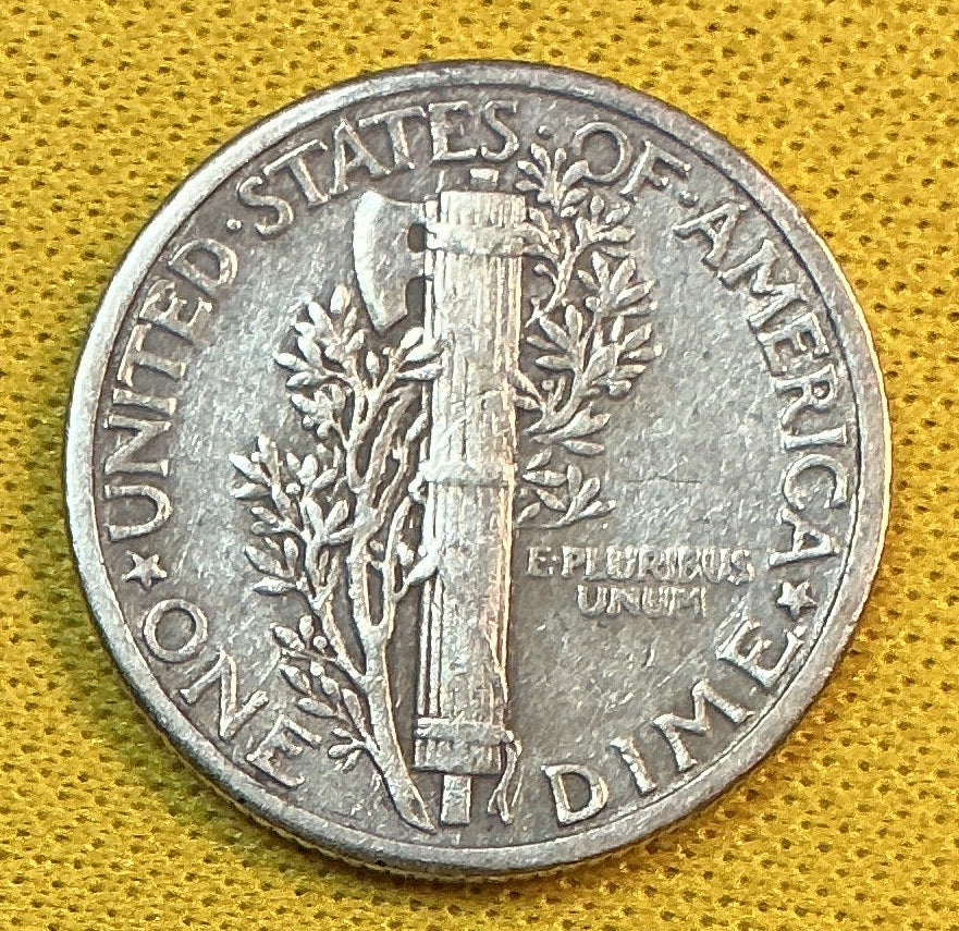 1927 Mercury Dime, Very Fine Circulated Coin, Store #DE1173
