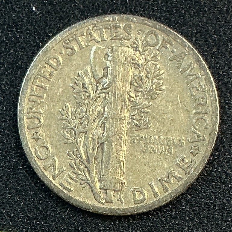 1935 Mercury Dime, Good+ Circulated Coin, Store #DE1207
