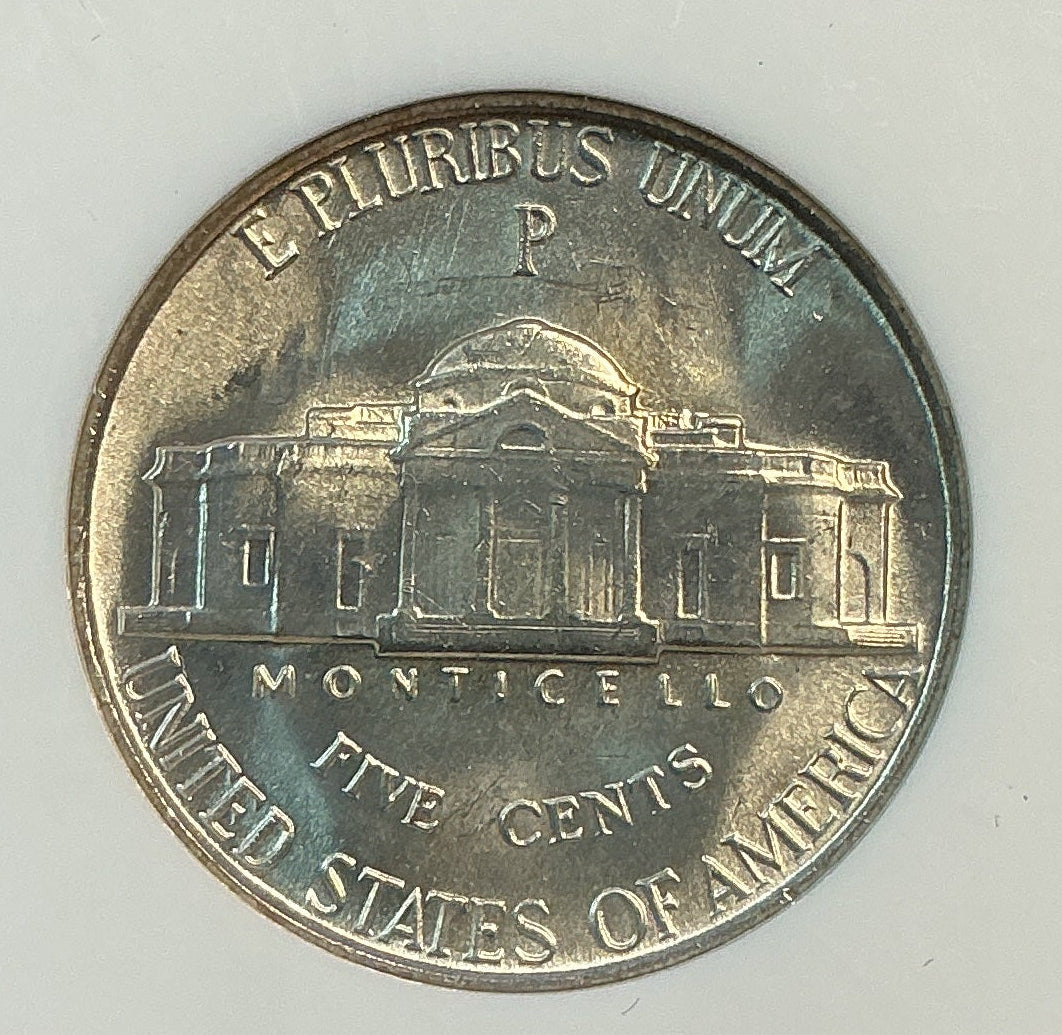 1945-P Jefferson Silver War Nickel, NGC MS-66, Store# NL1516
