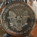 .999 Silver, 12 Troy Ounce, 1990 Standing Liberty Silver Collector Coin, Store