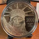 .999 Silver, 4 Troy Ounce, 2000 Liberty Silver Collector Coin, Store