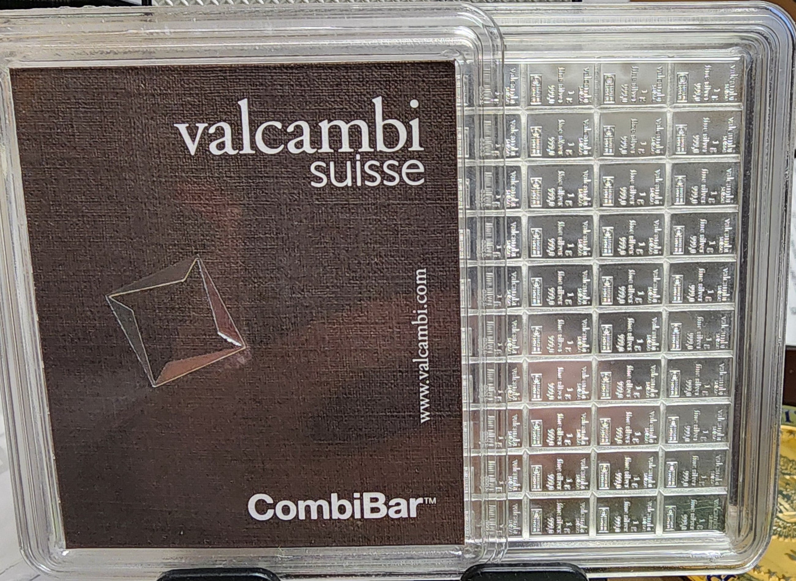 Valcambi Suisse, CombiBar, 100 each, 1 Gram Bars, 100 Gram Bar, Store #SR008.