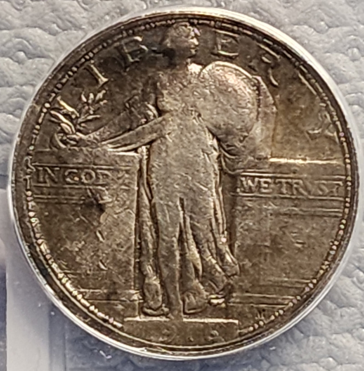 1916 Standing Liberty Quarter, "KEY DATE", ANACS Fine Details. Store #QR029.