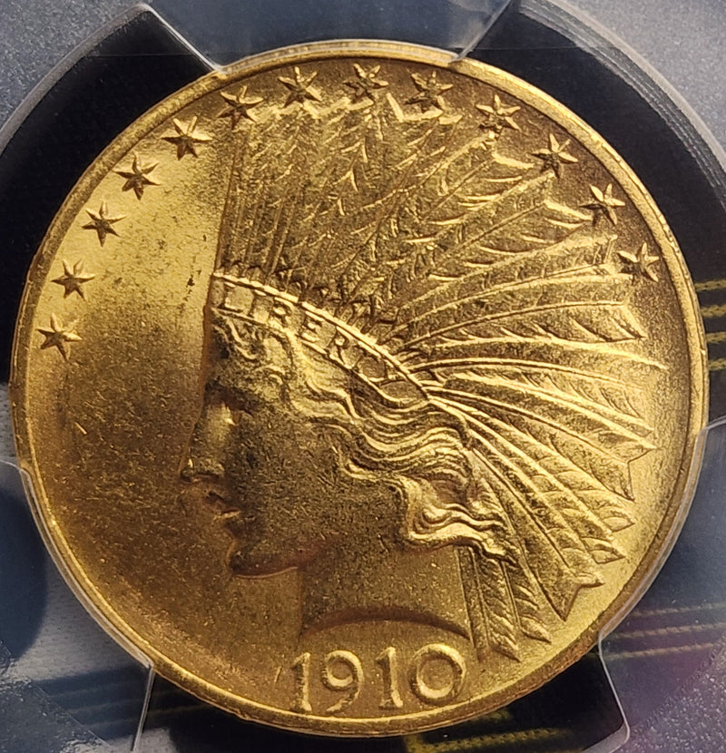 1910 $10, Indian Gold Eagle, PCGS MS-63, Gold Coin, Store Sale
