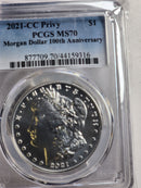 2021 Morgan and Peace 6 Coin Commemorative Set, PCGS MS 70, Store