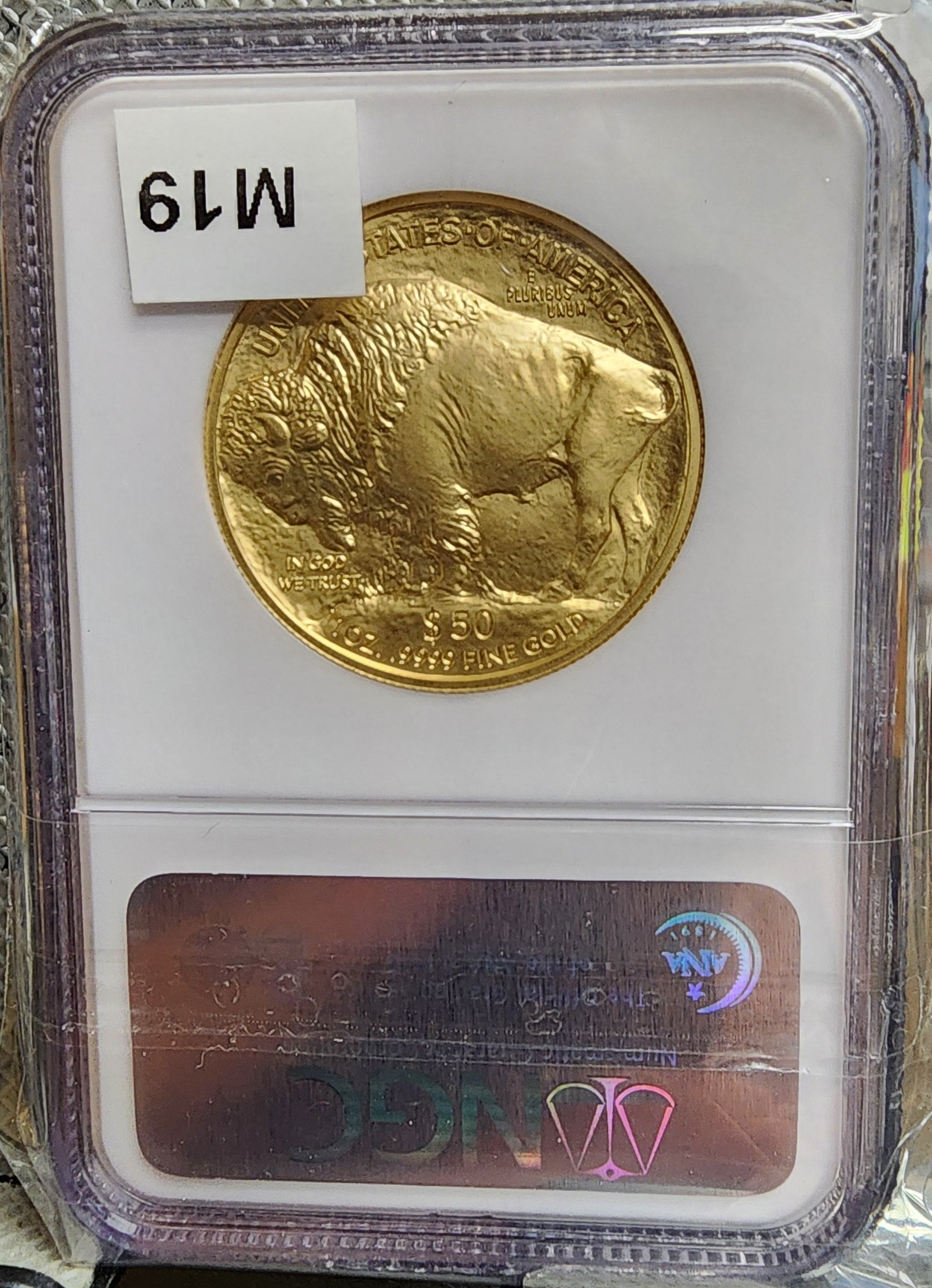 2008-W American Gold Buffalo, Burnished, 1 troy ounce, NGC MS-69, Store #G002.