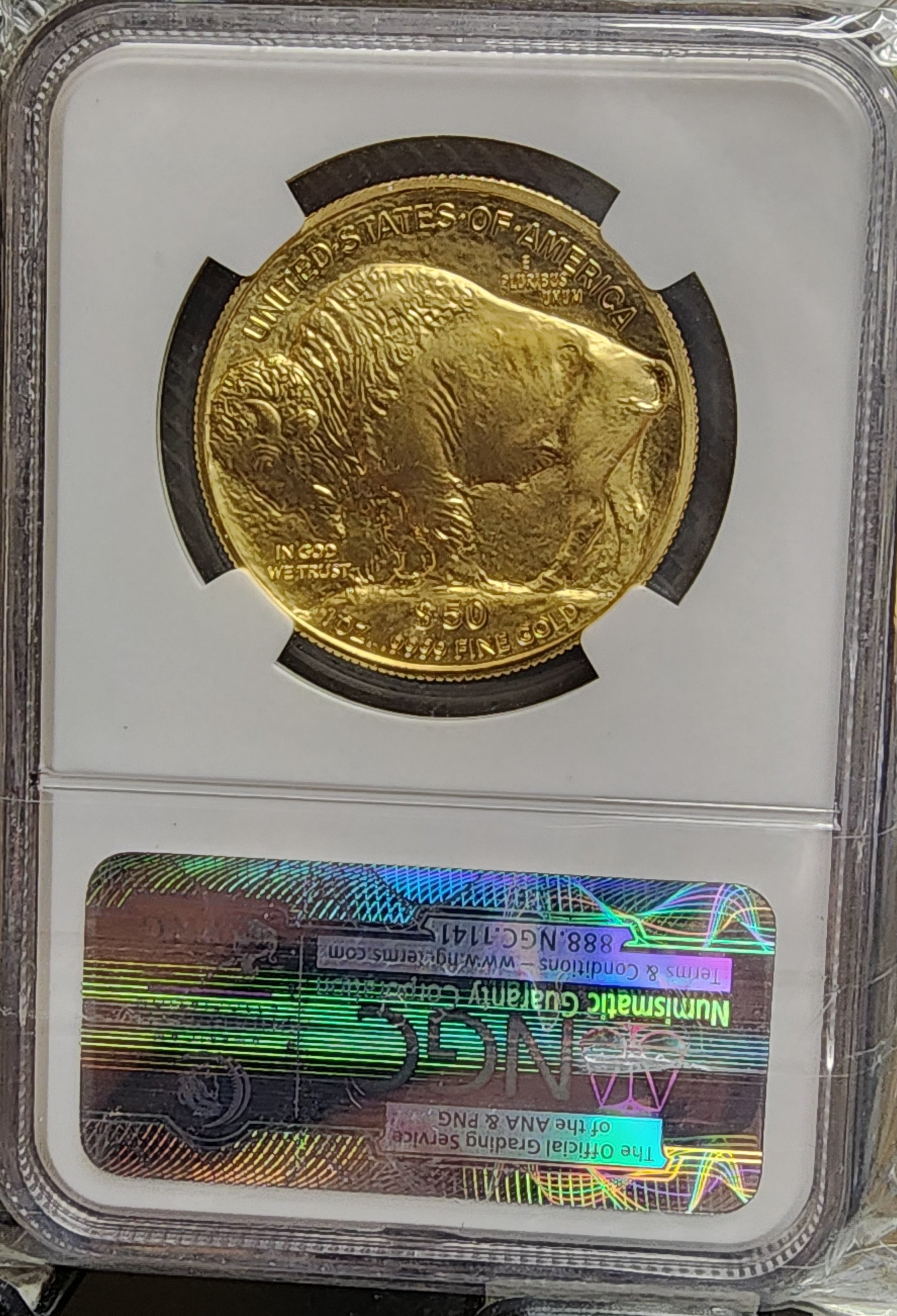 2010 American Gold Buffalo, .9999 gold, 1 troy ounce, NGC MS-69, Store #G004.