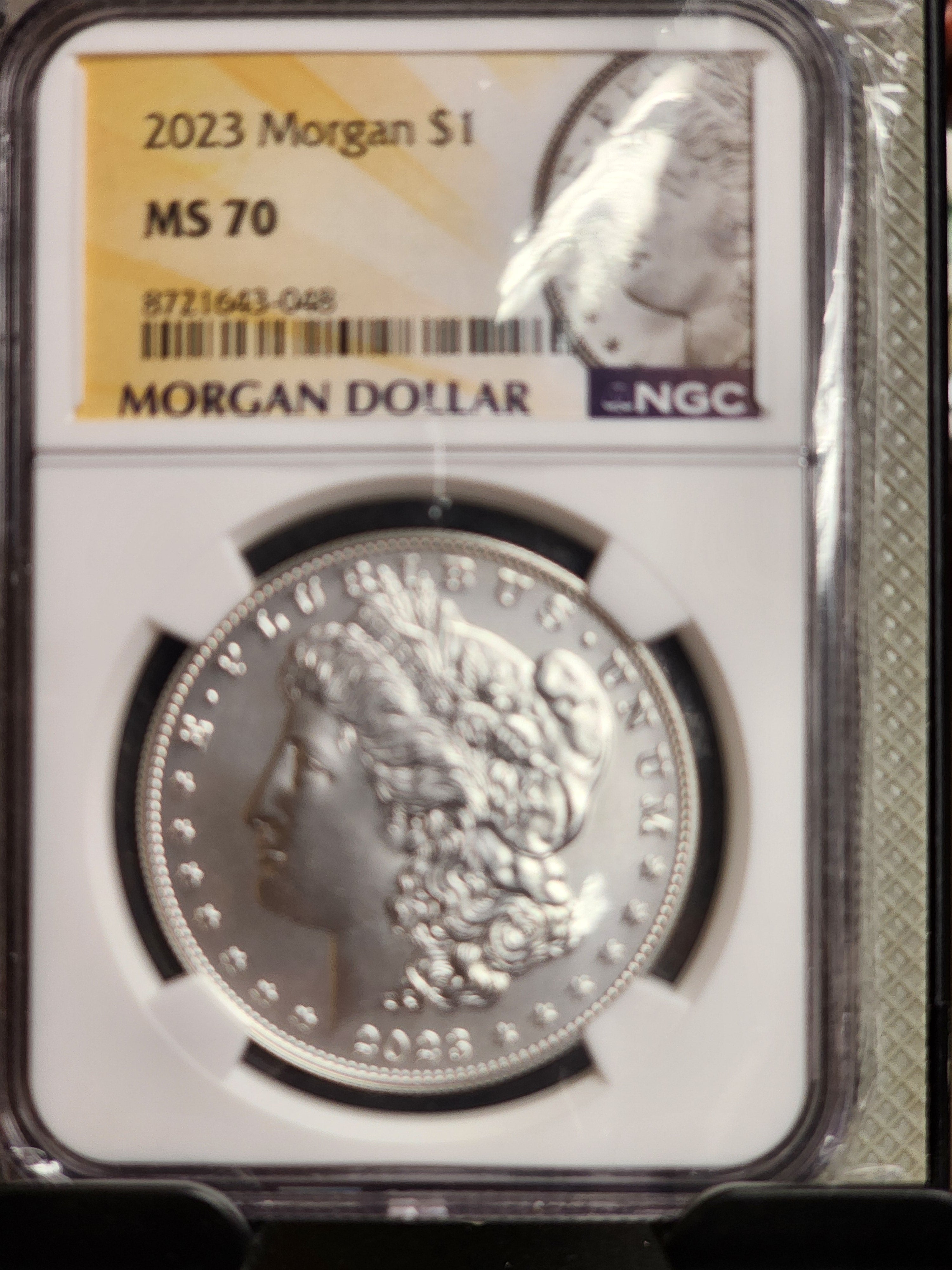 2023 $1 Morgan Silver Commemorative, NGC MS 70, Store #GMC330