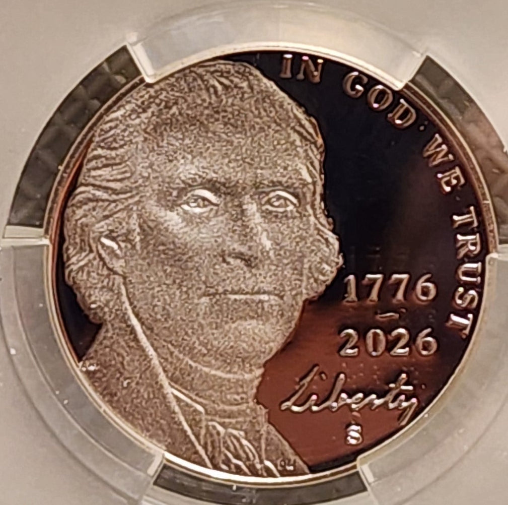 2026-S Jefferson Nickel, (1776-2026), CAC PR69 DCAM, Store #NL674.