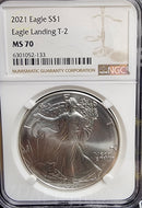 2021 Type 2 American Silver Eagle, NGC MS 70, Store