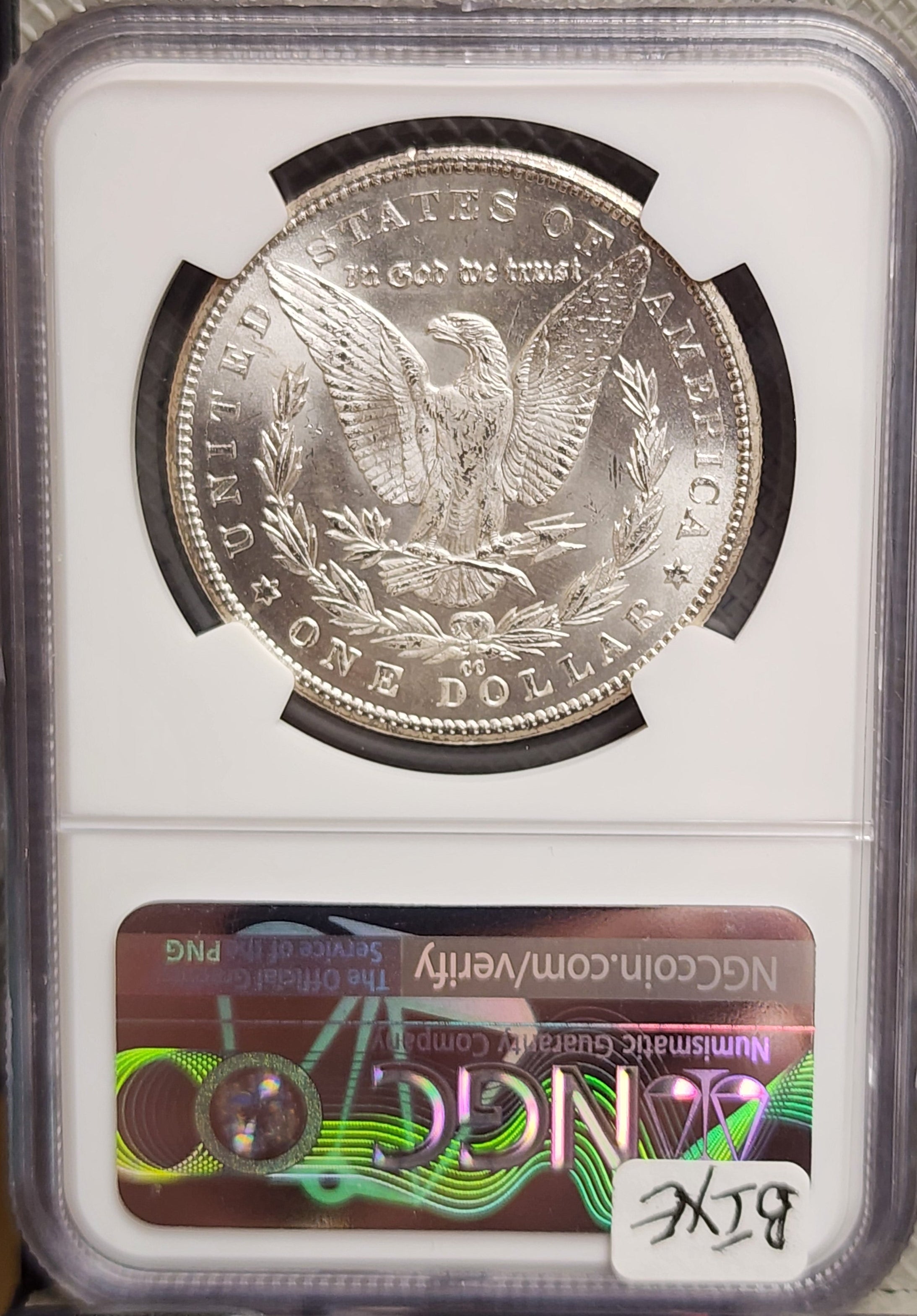 1885-CC Morgan Silver Dollar., NGC MS-65,Uncirculated, Store Sale #DR0550