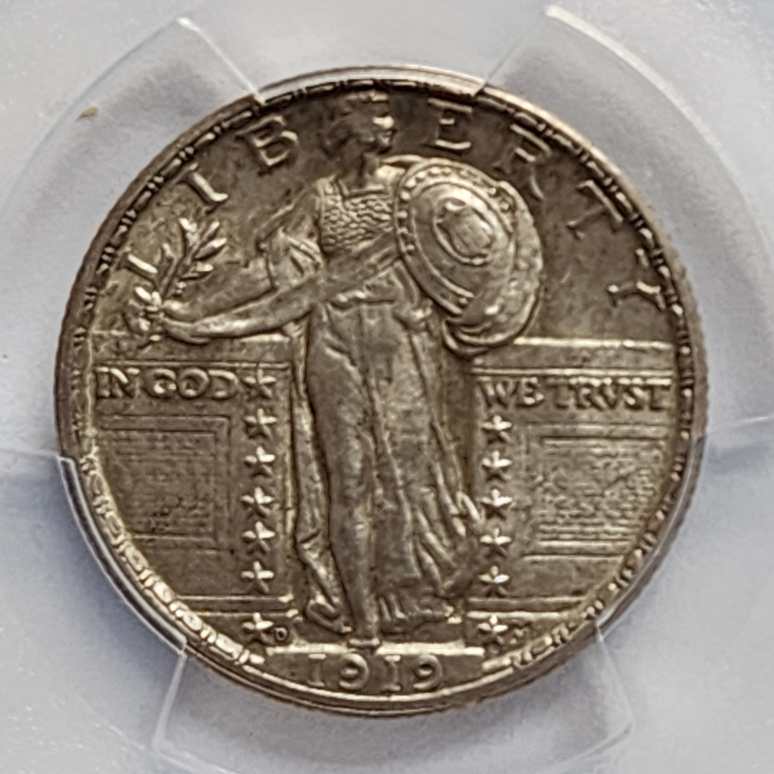 1919-D Standing Liberty Quarter, PCGS MS-62, Great Date, Store Sale #QR1451