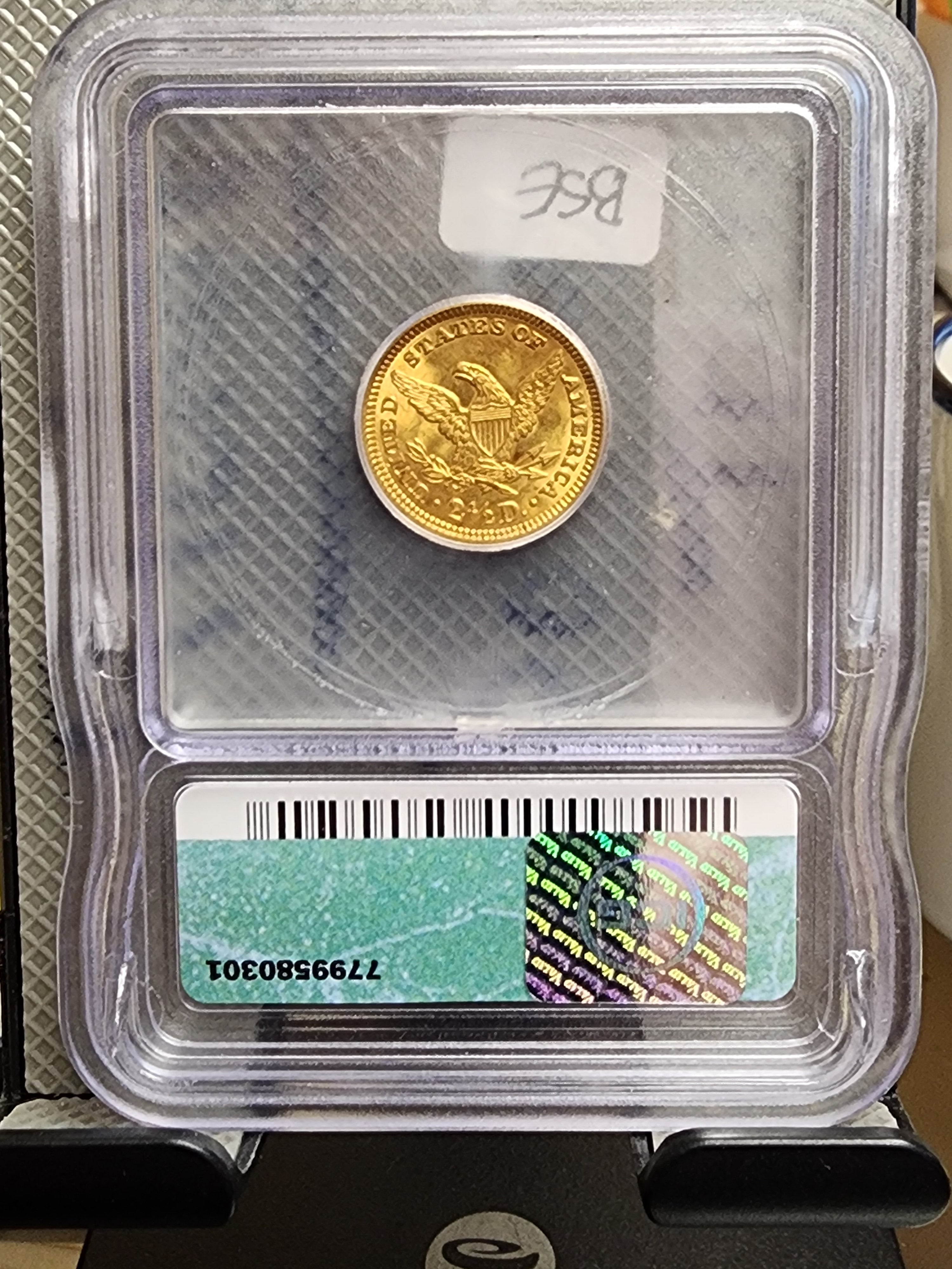 1907 $2.50 Quarter Gold Eagle, ICG MS65, Gold Coin, Store Sale#G0104.