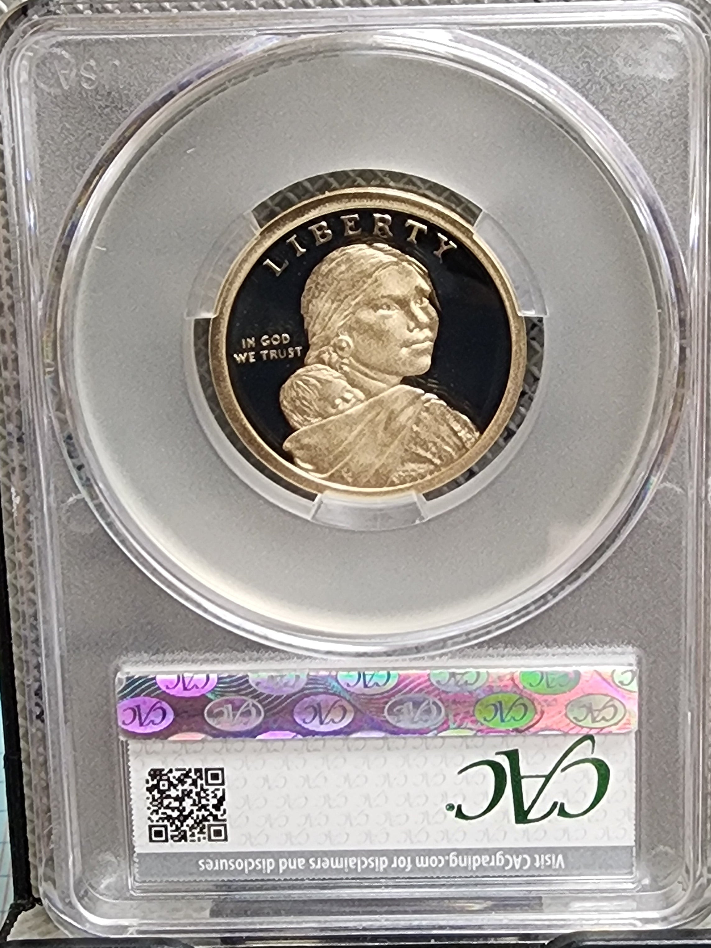 2026-S Native American Dollar, 'Oneida Allies at Valley Forge, CAC PR69, #NN002.