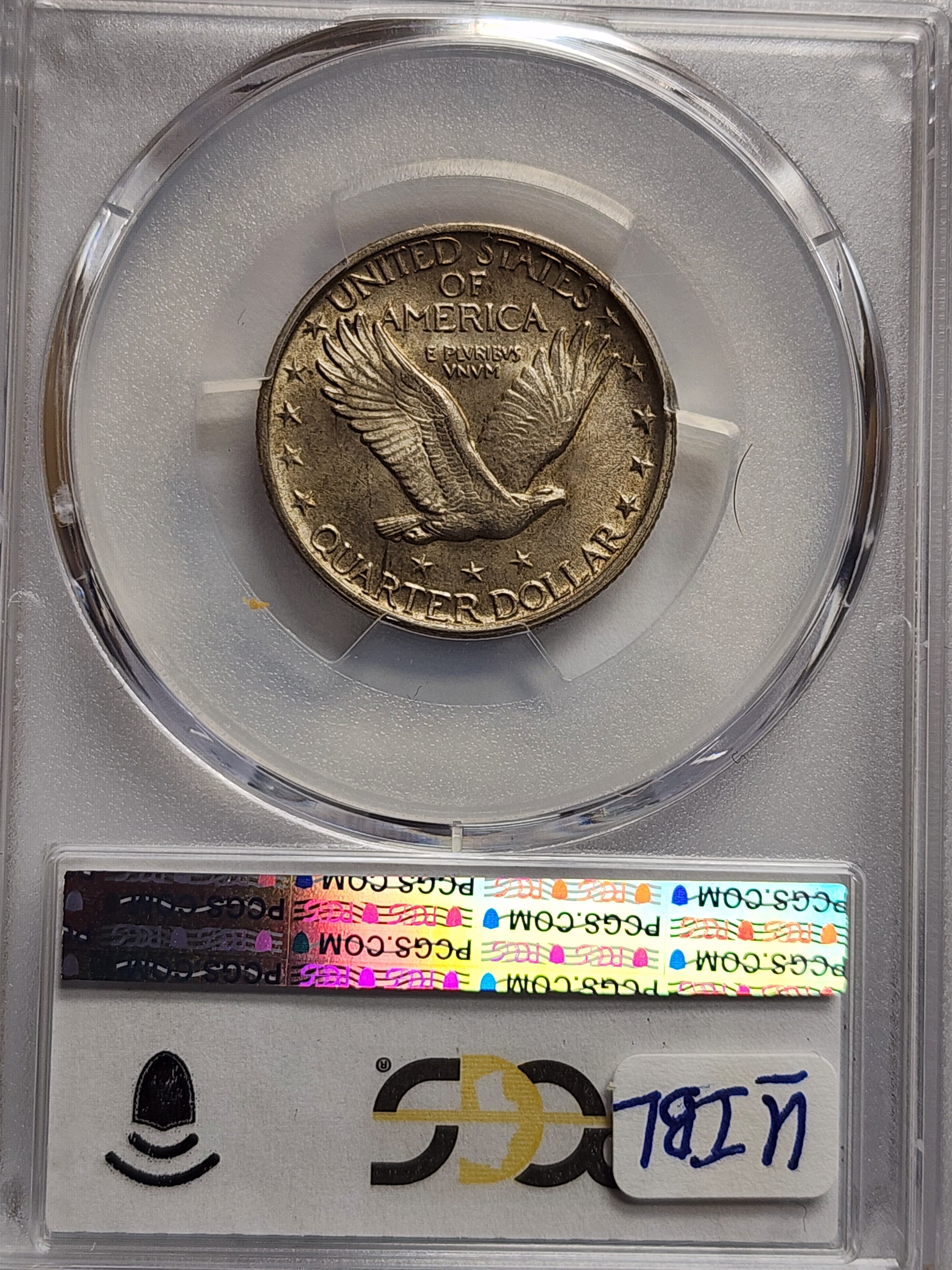 1919-D Standing Liberty Quarter, PCGS MS-62, Great Date, Store Sale #QR1451