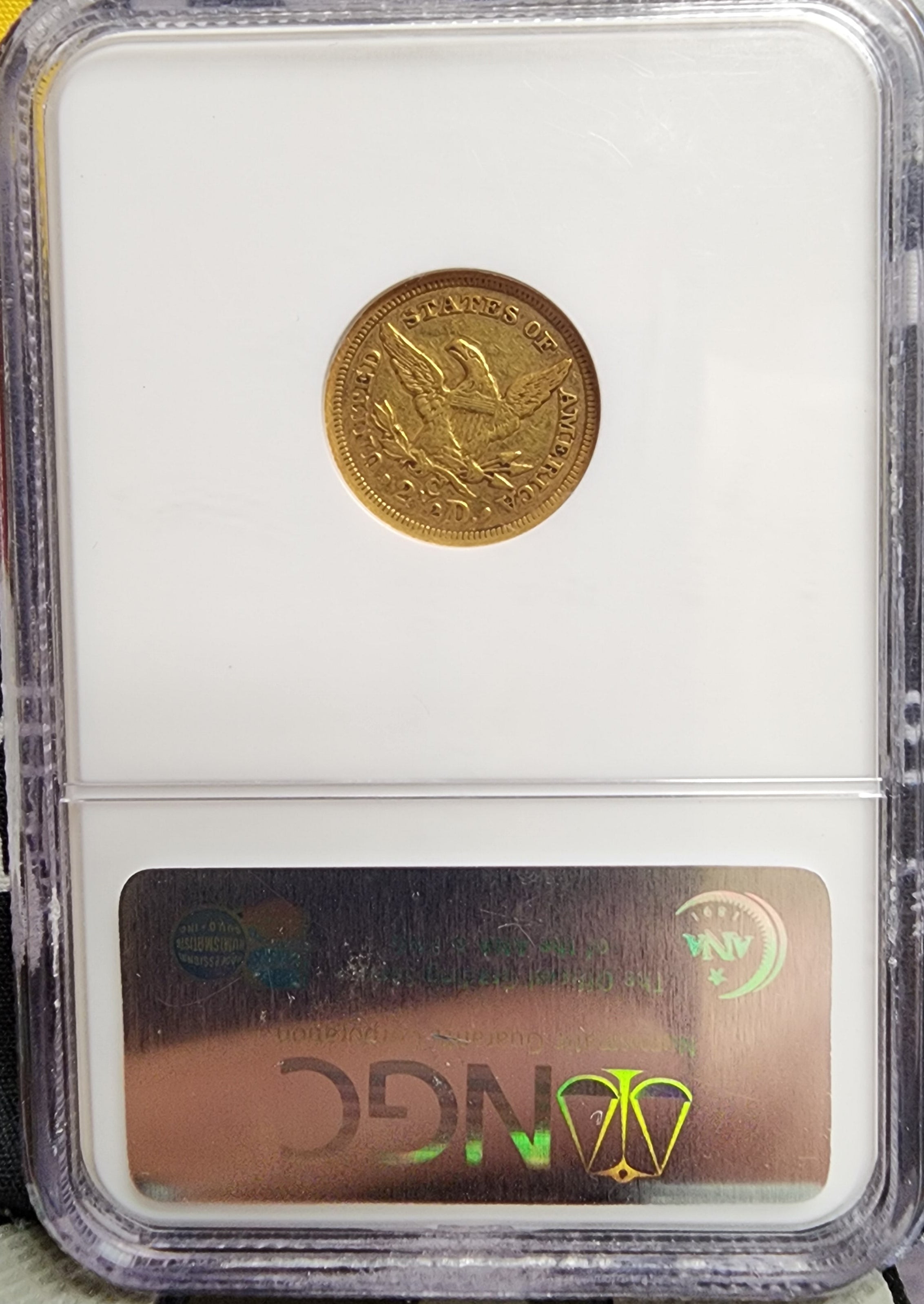 1858-C $2.50, Quarter Eagle, "Charlotte Mint', NGC AU-55, Store Sale #G0074.