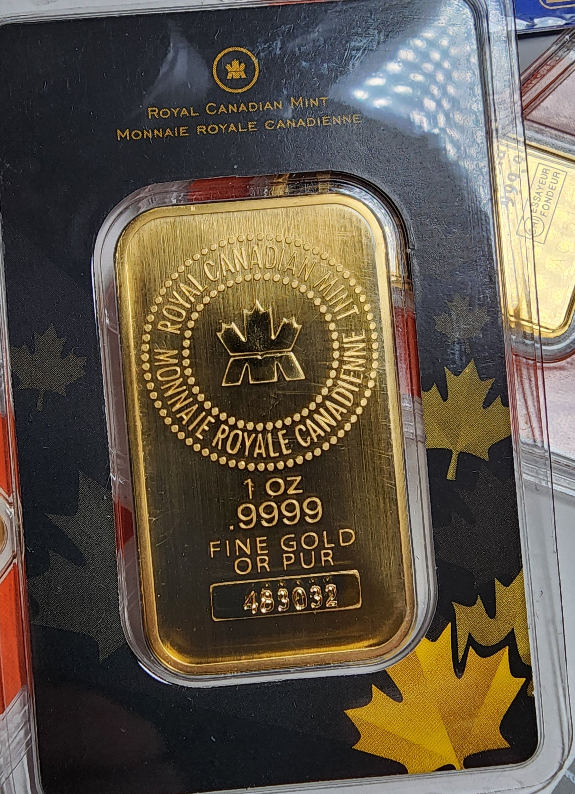 1 Troy Ounce Pure Gold Bar, Various Brands. 999.9 Gold bars, Store Sale #G0044.
