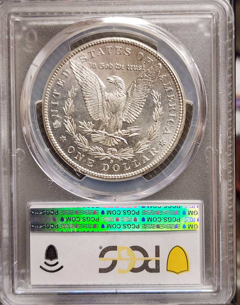 1899-S Morgan Silver Dollar., PCGS MS64 'PL'., NICE!, Store