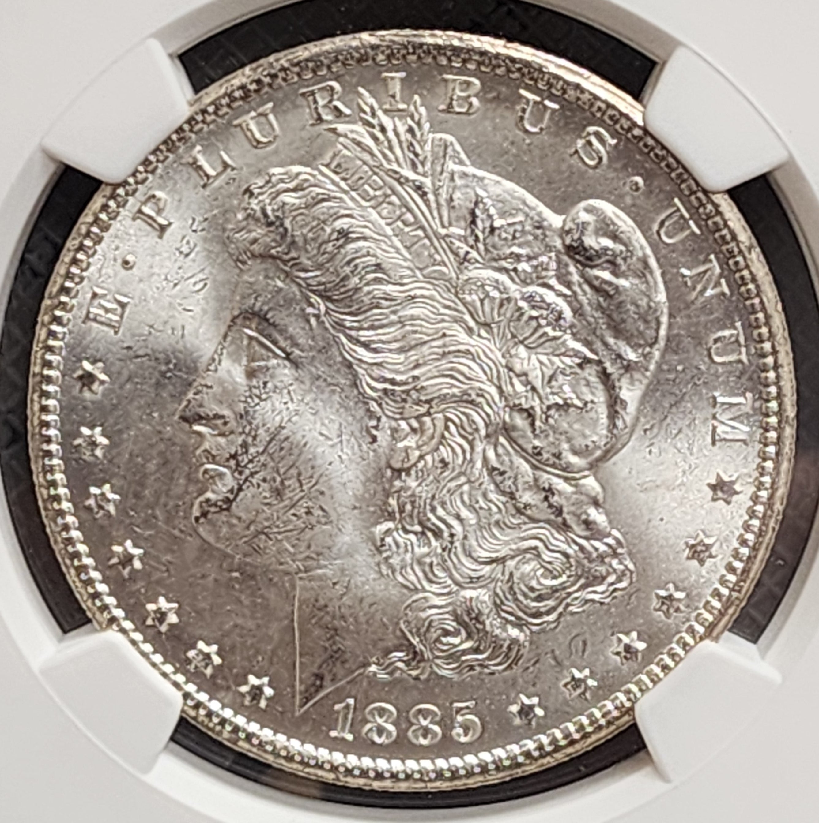 1885-CC Morgan Silver Dollar., NGC MS-65,Uncirculated, Store Sale #DR0550