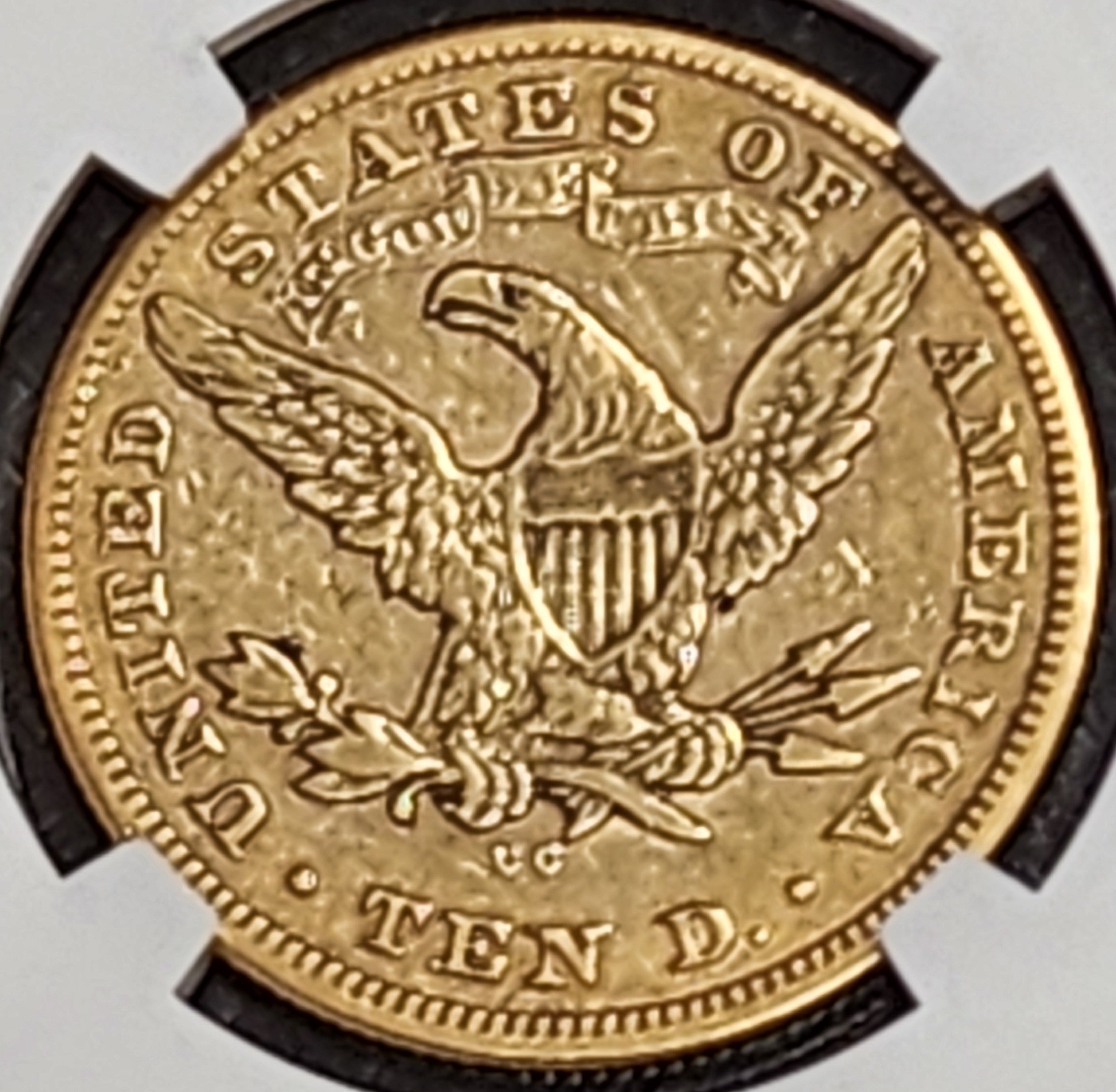 1877-CC $10 Gold Eagle, Pre-1933 Coinage. "Carson City", NGC XF-40, Store #G0176