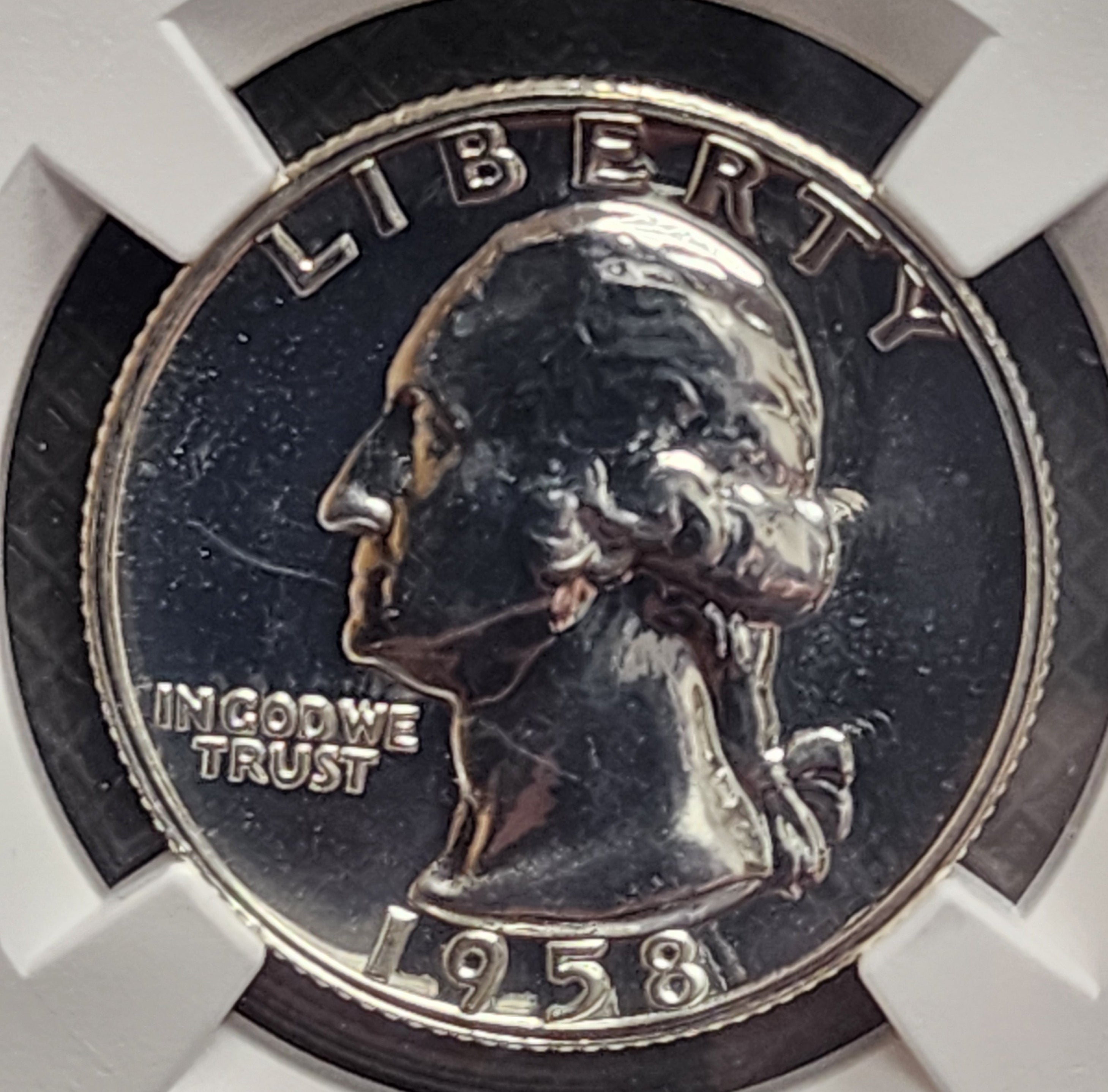 1958 Washington Silver Proof Quarter, NGC PF-66, Store #QR1949.