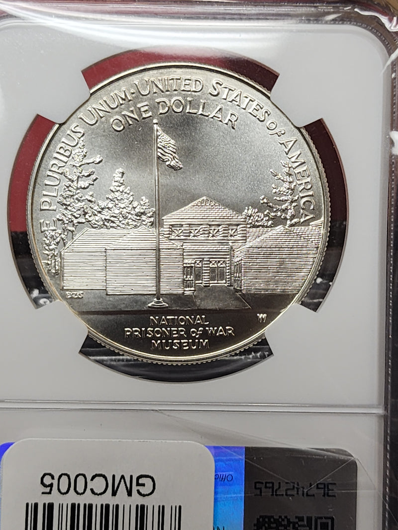 1994-W Prisoner of War., Commemorative Dollar., NGC MS-69., Store