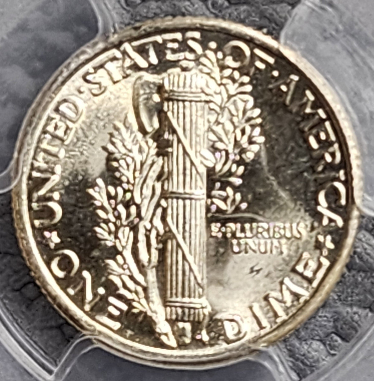 1935 Mercury Silver DIme, PCGS MS-68 "FULL BANDS", 'NICE', Store #DE105.