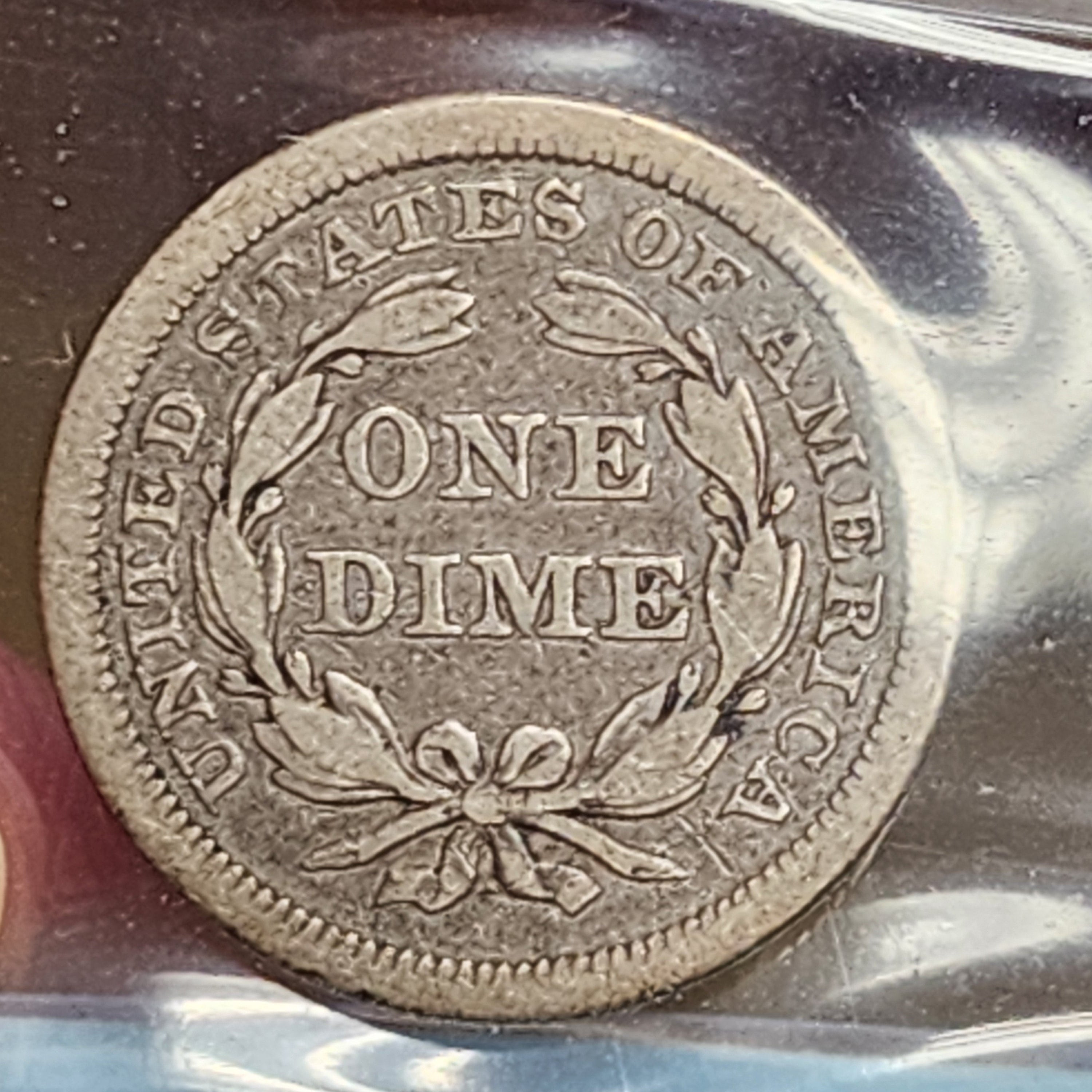 1840 Seated Liberty Dime, With Drape, Circulated Coin, Store Sale #DE678.