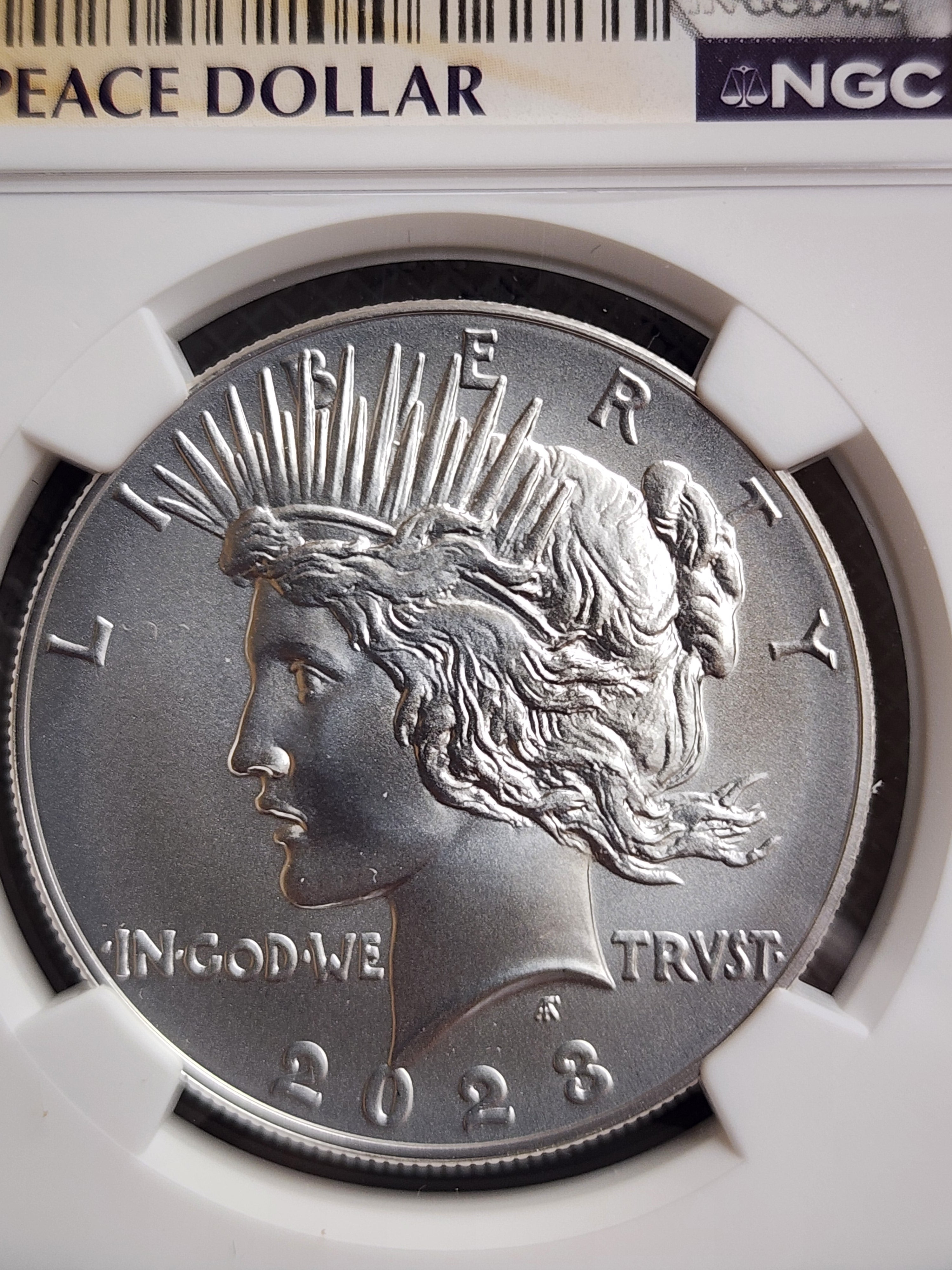 2023 $1 Peace Silver dollar Commemorative, NGC MS 70, Store #GMC343