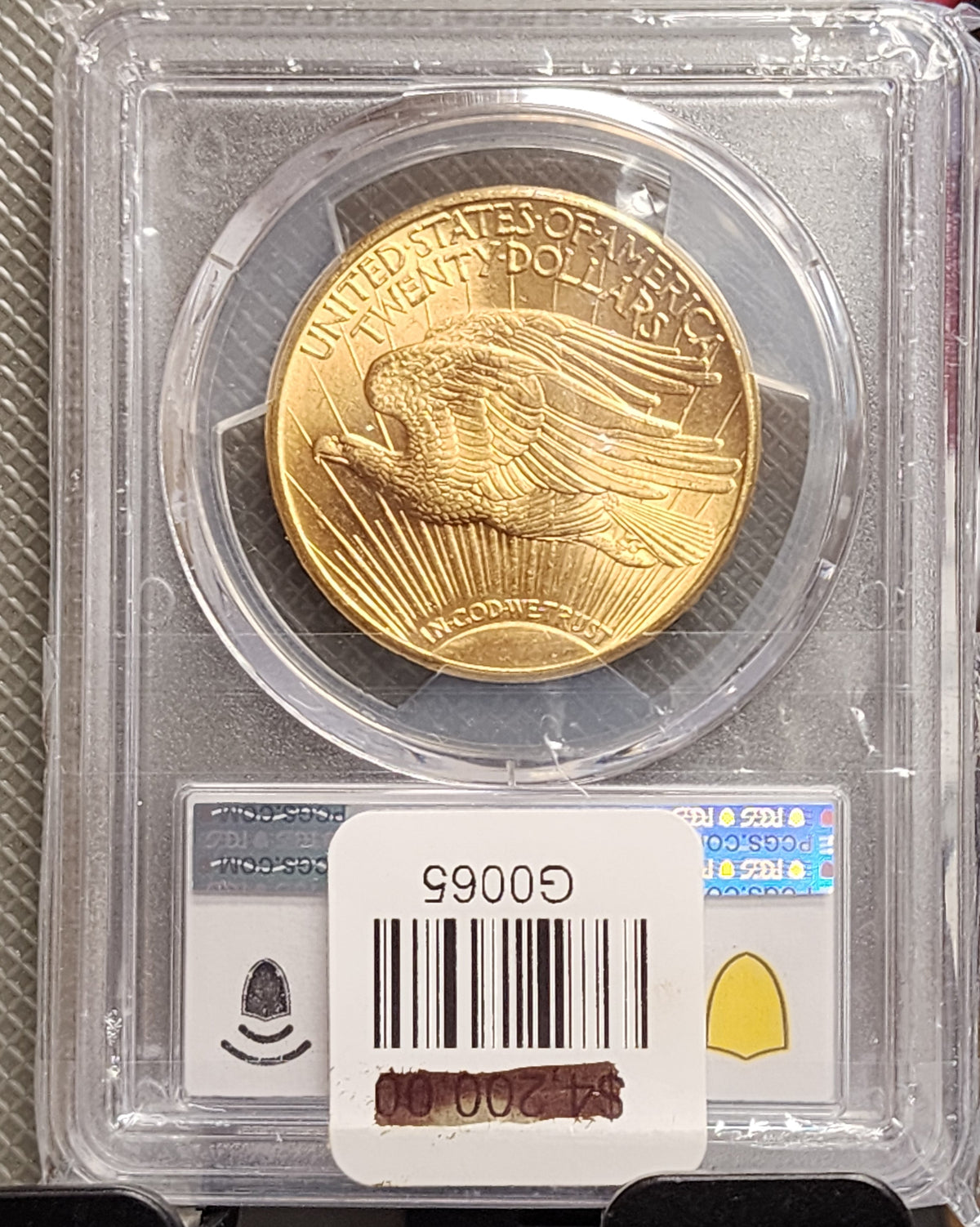 1915-S $20 Gold Double Eagle, Saint, PCGS MS-64, Store Sale #G0065.