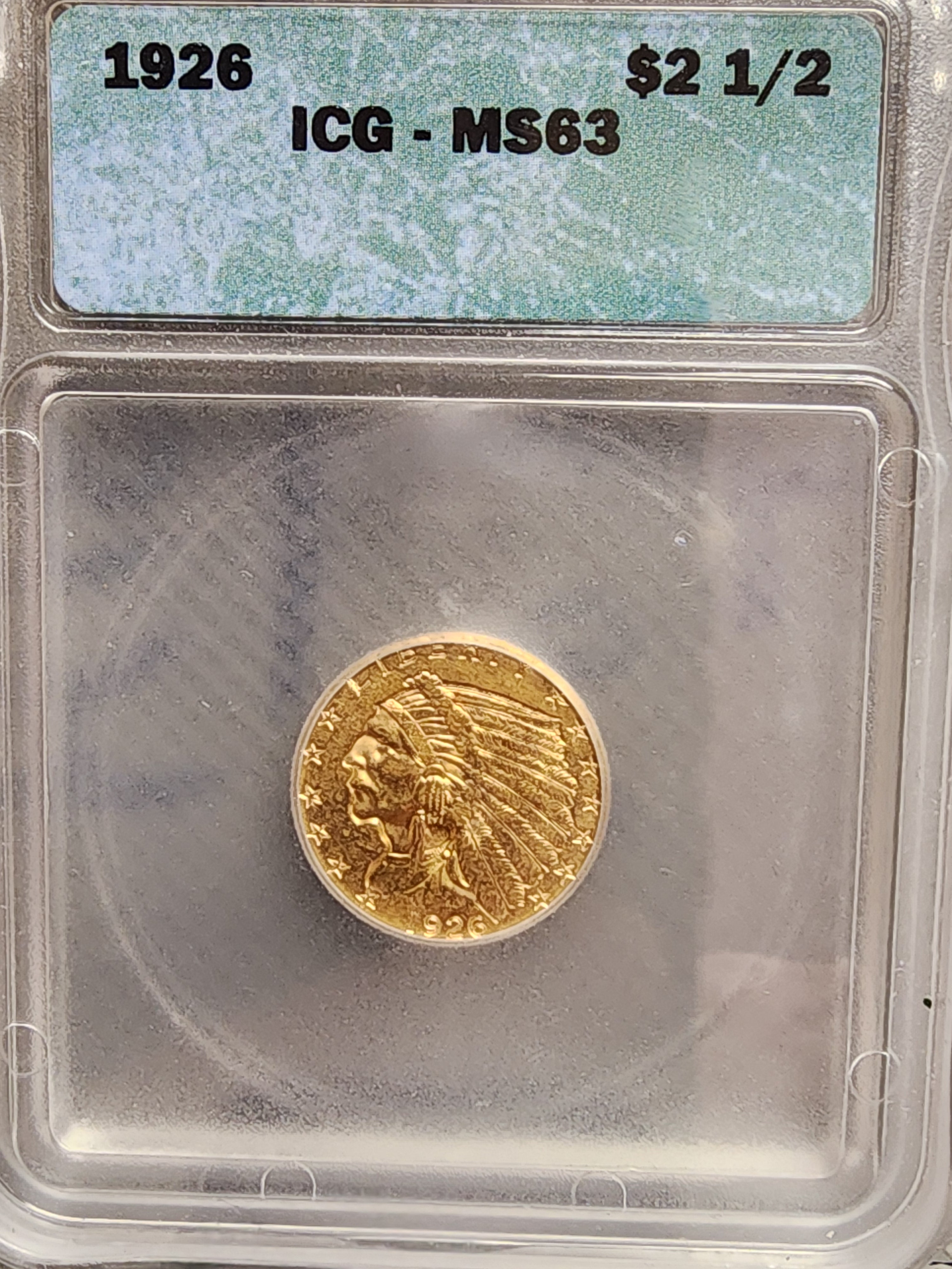 1926 $2.50 Quarter Gold Eagle, ICG MS63, Gold Coin, Store Sale #G0109.