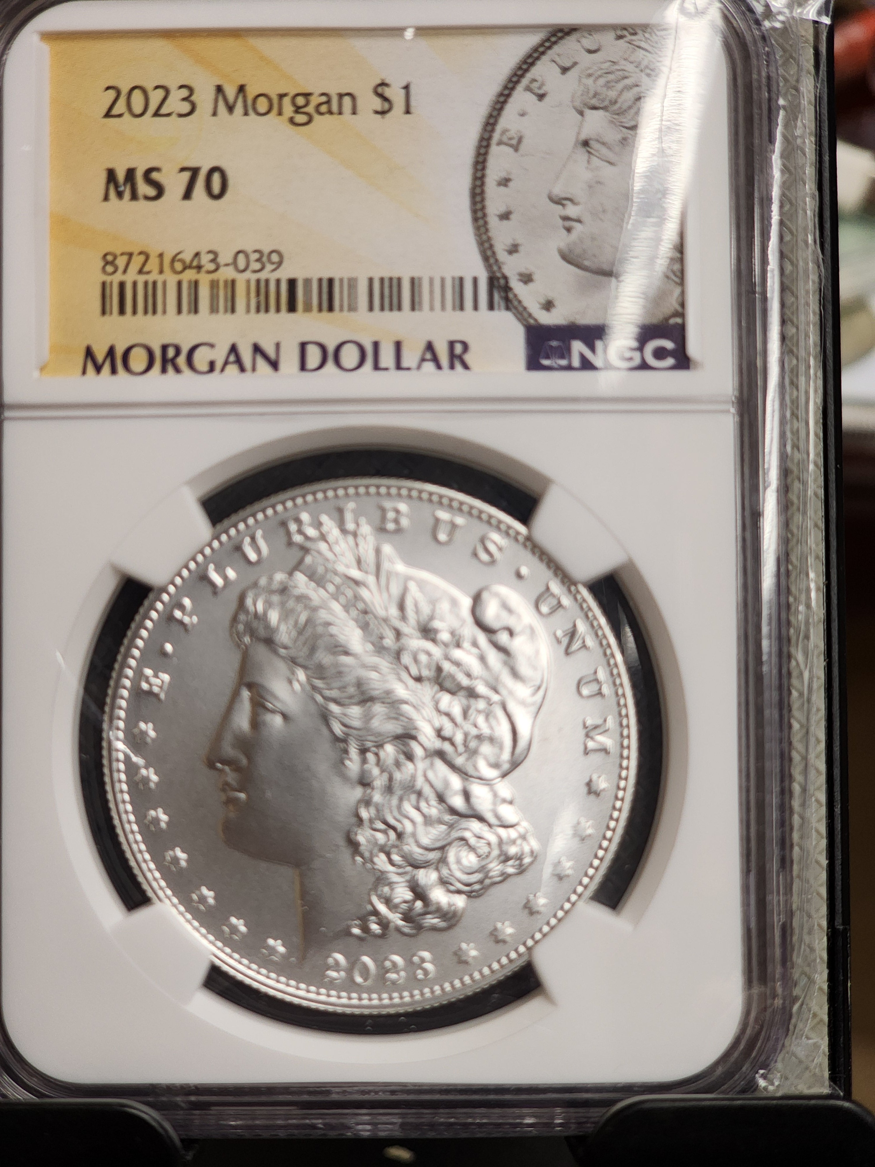 2023 $1 Morgan Silver Commemorative, NGC MS 70, Store #GMC330
