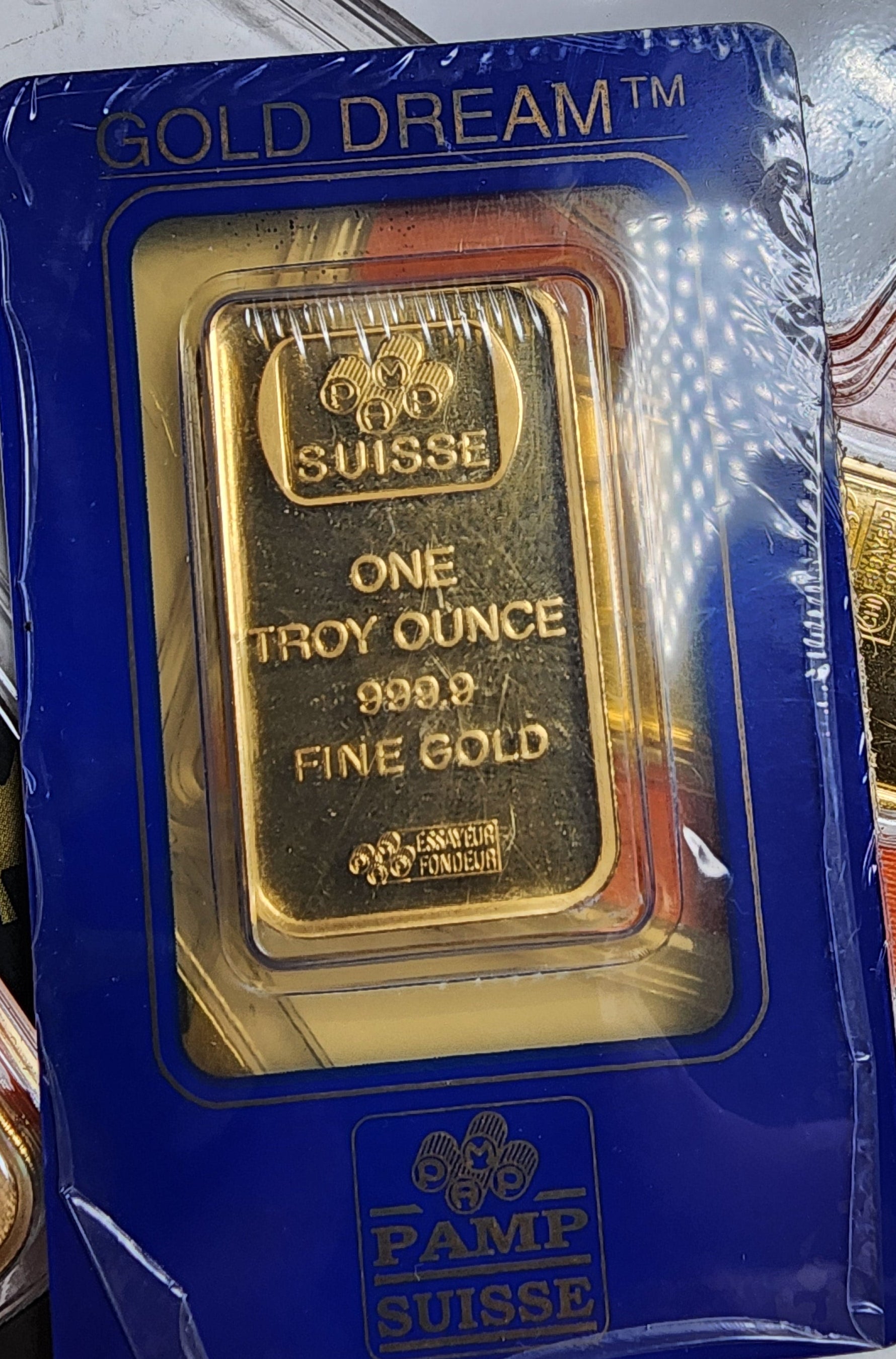 1 Troy Ounce Pure Gold Bar, Various Brands. 999.9 Gold bars, Store Sale #G0044.