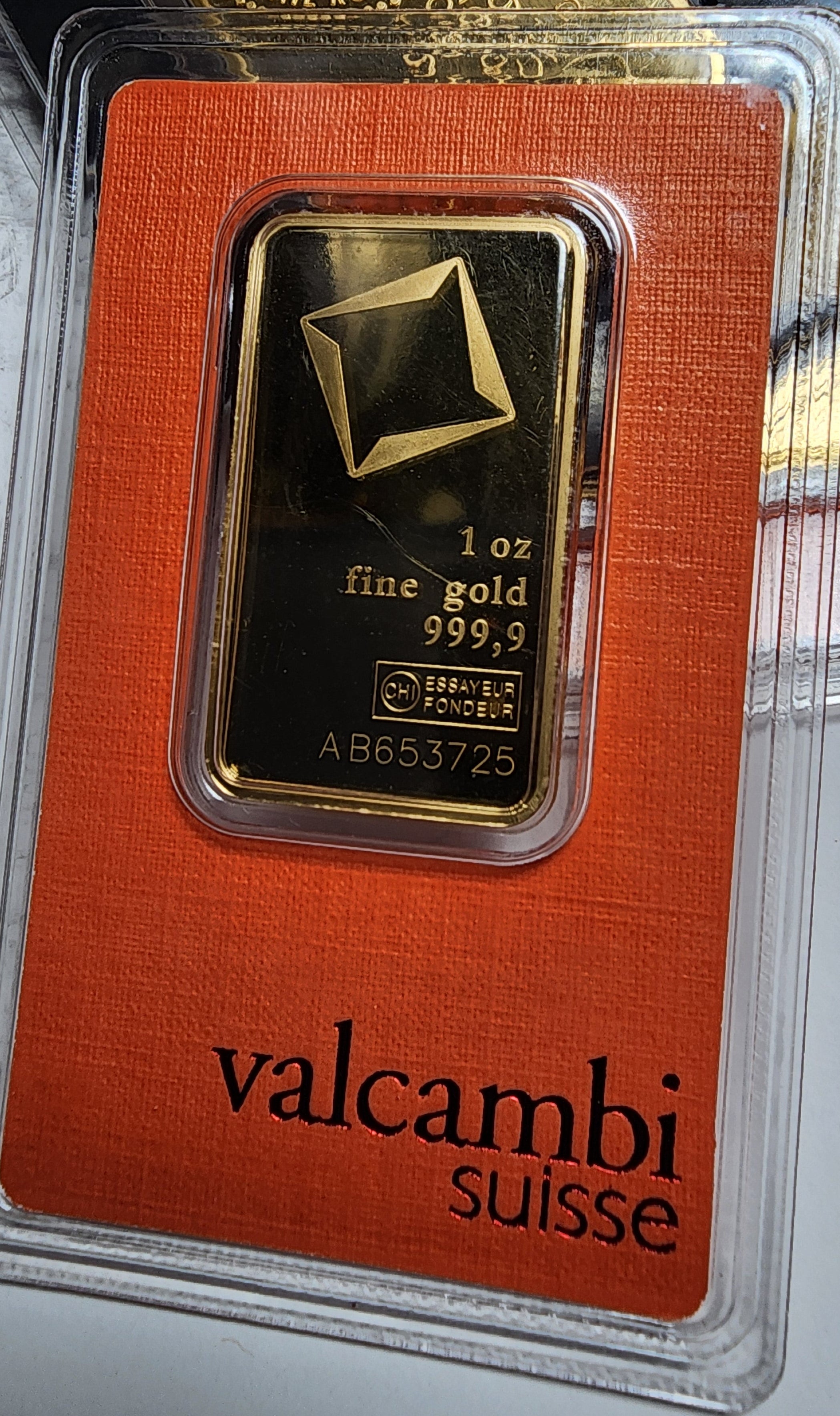 1 Troy Ounce Pure Gold Bar, Various Brands. 999.9 Gold bars, Store Sale #G0044.