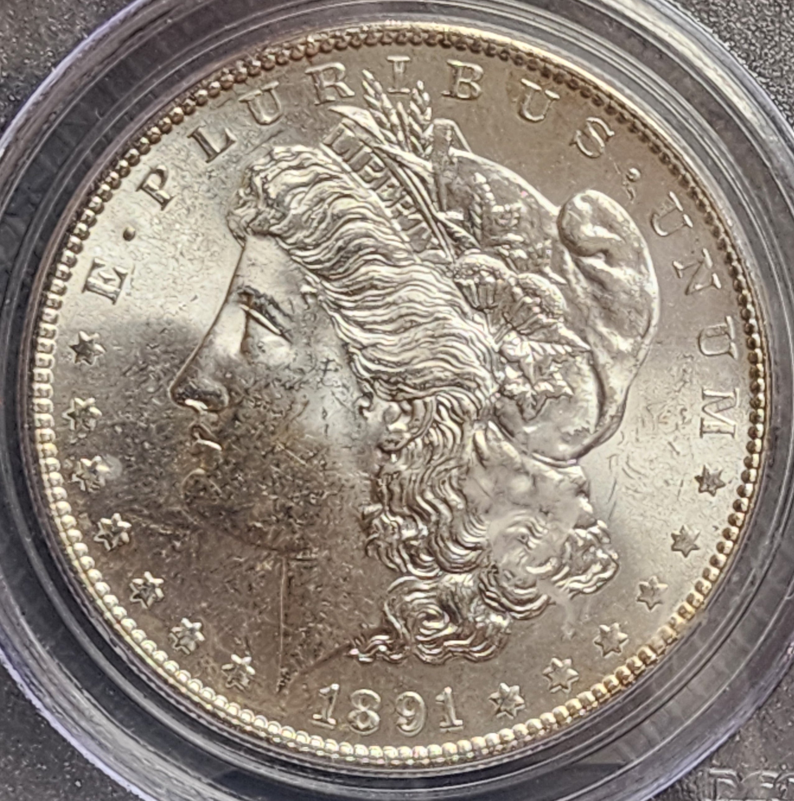 1891-S Morgan Silver Dollar, PCGS MS-64. Uncirculated Coin, SALE #DR0583.