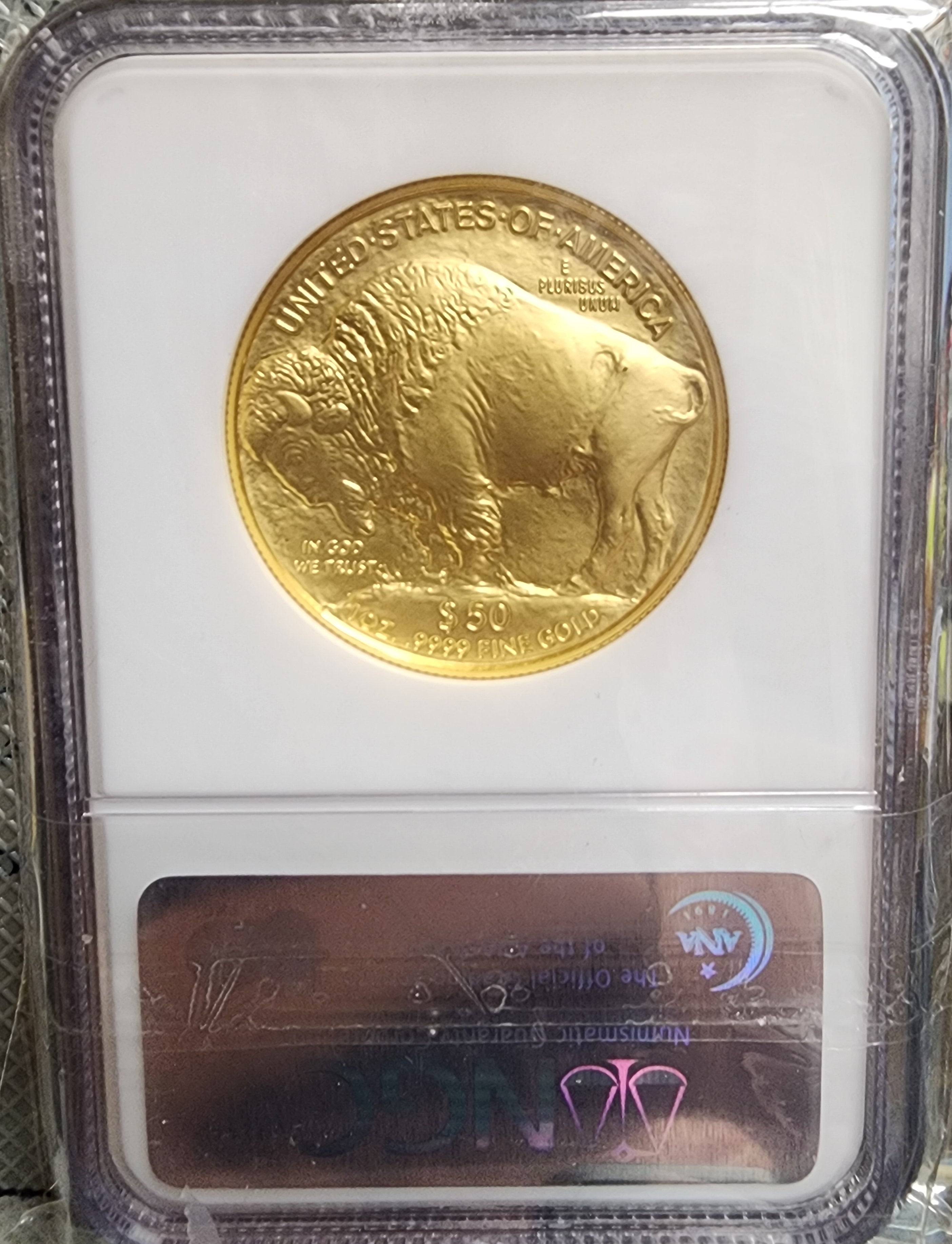 2006 American Gold Buffalo, 24 KT Gold, 1 troy ounce, NGC MS-69, Store #G001