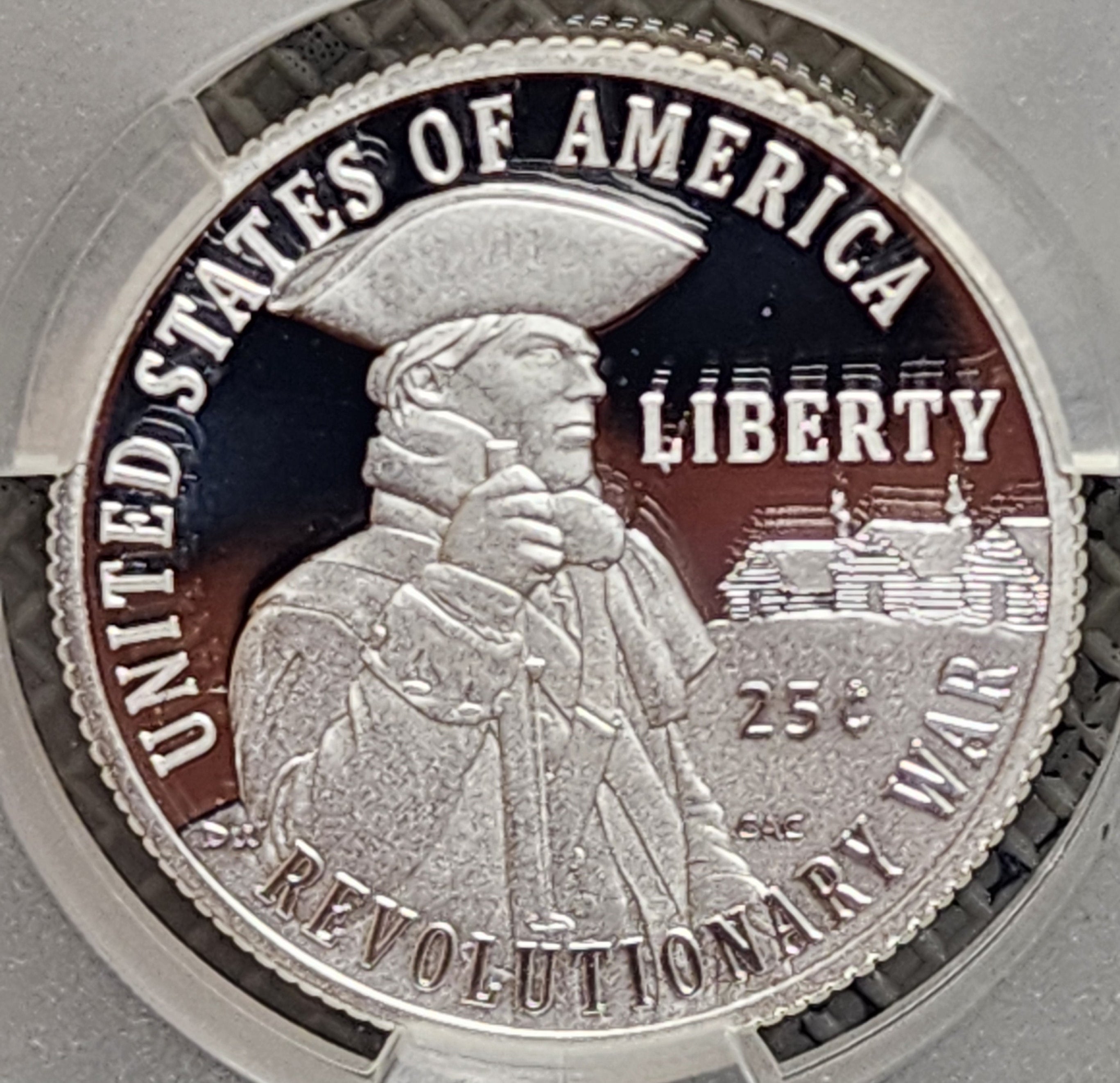 1776-2026-S Silver, Revolutionary War Quarter, CAC PR-70, Store #QR1948.